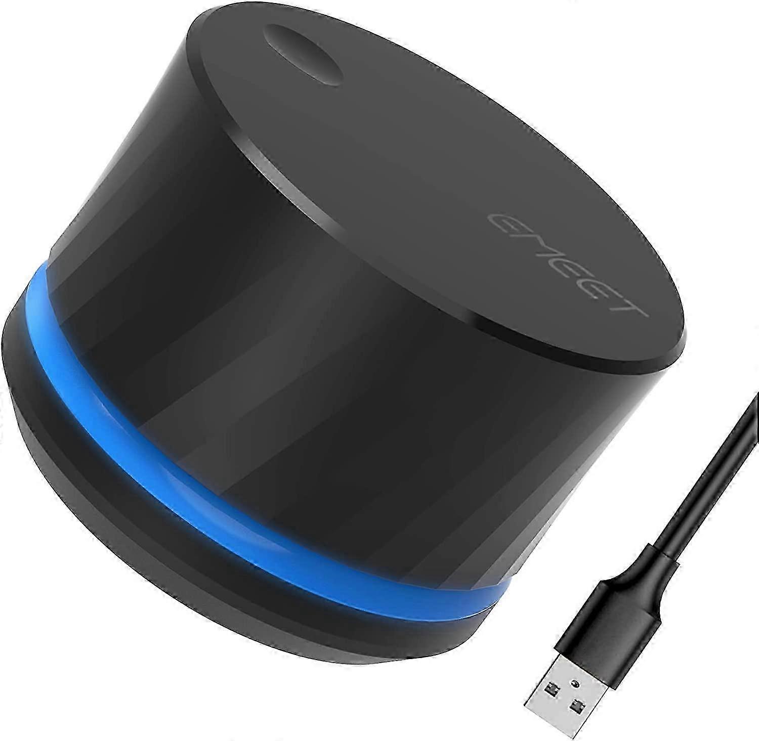 Manopola di controllo del volume USB EMEET Manopola del controller multimediale USB con funzione di disattivazione audio con un clic e controllo multimediale della commutazione della musica