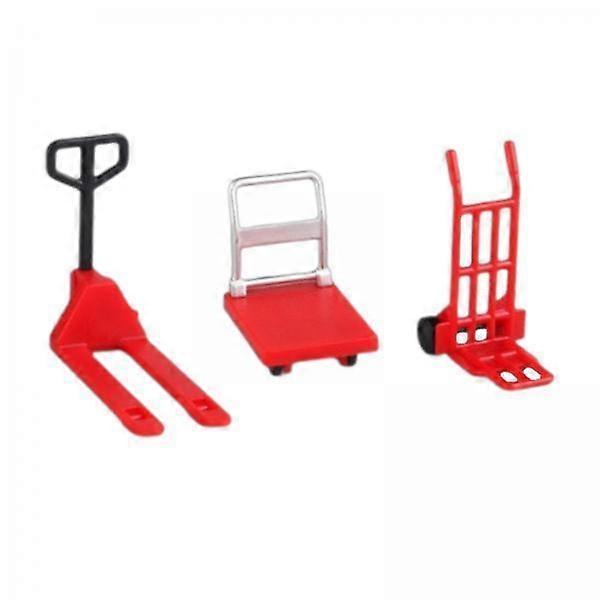 2x Dollhouse Miniature Models,Tools Car Model,1/12 Moving Tools,Forklift