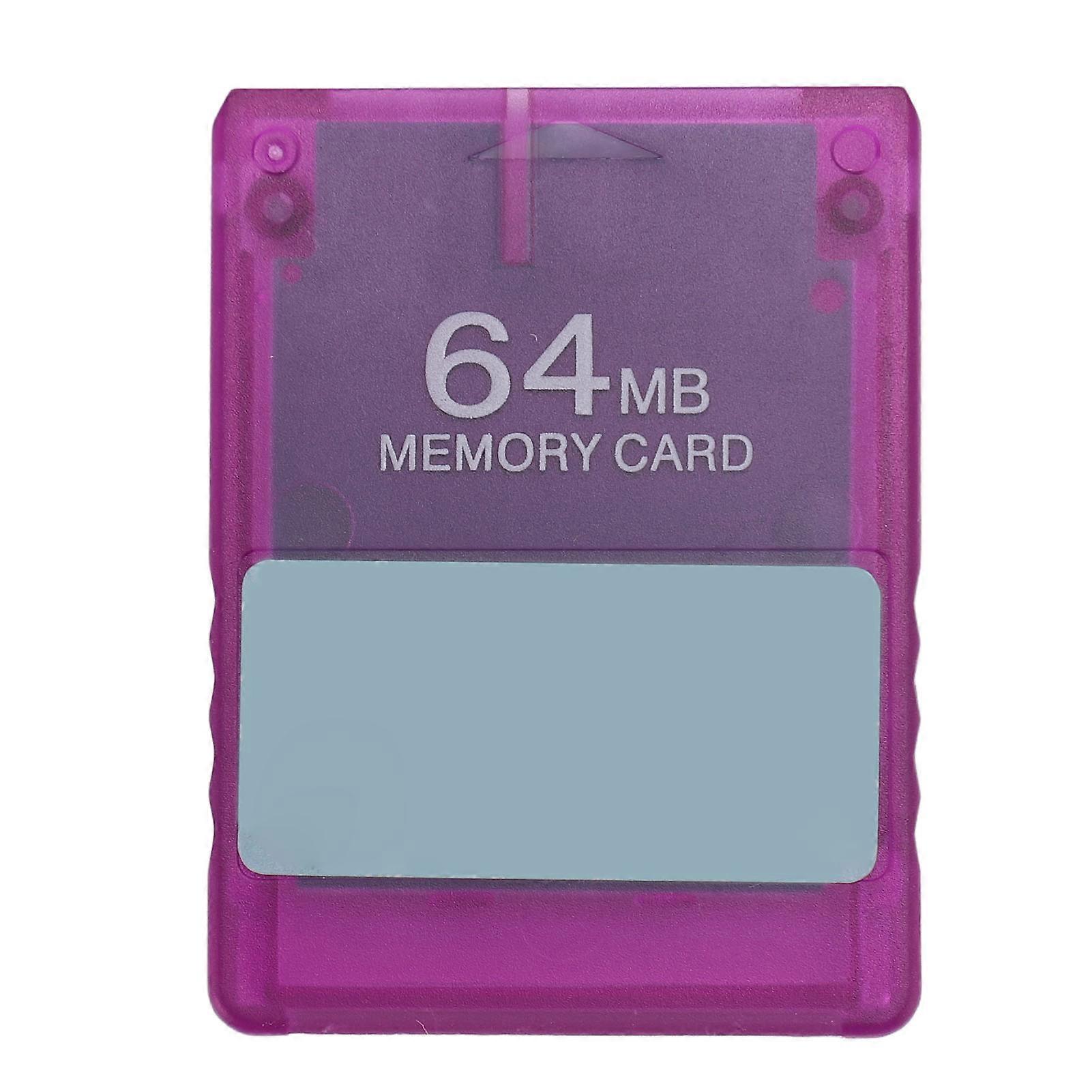 V1.953 Memory Card Professional OPL HD Loader Game Program Card for Game Console Accessories 64MB Transparent Purple