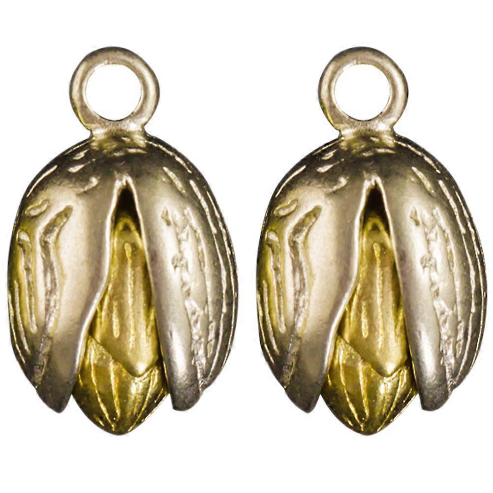 2pcs Creative Pistachio Shaped Keychain Pendant, Unique Lightweight Stylish Decorative Accessory for Keys and Bags