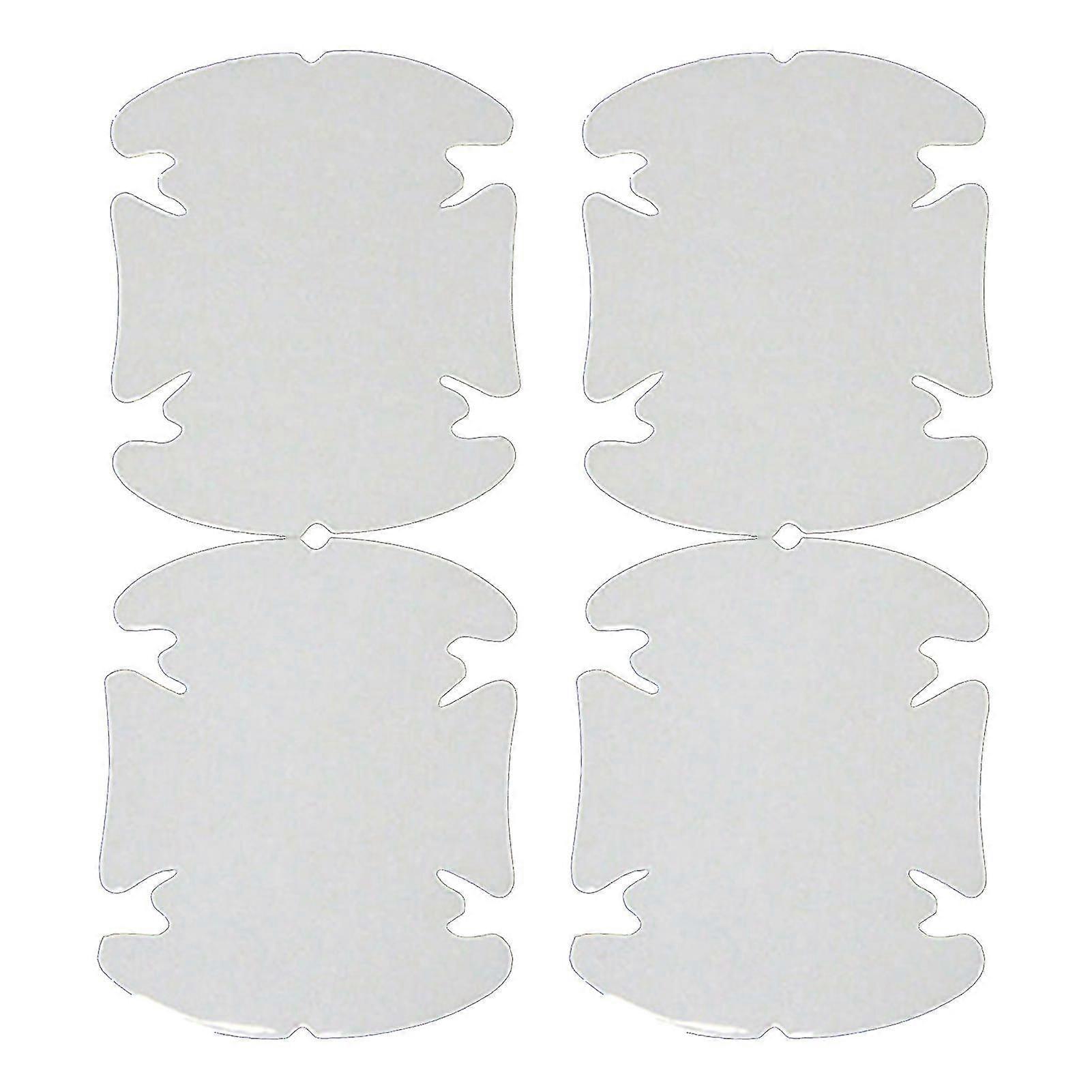 4pcs/set Universal Invisible Clear Car Door Handle Scratch Protector Film Sheet