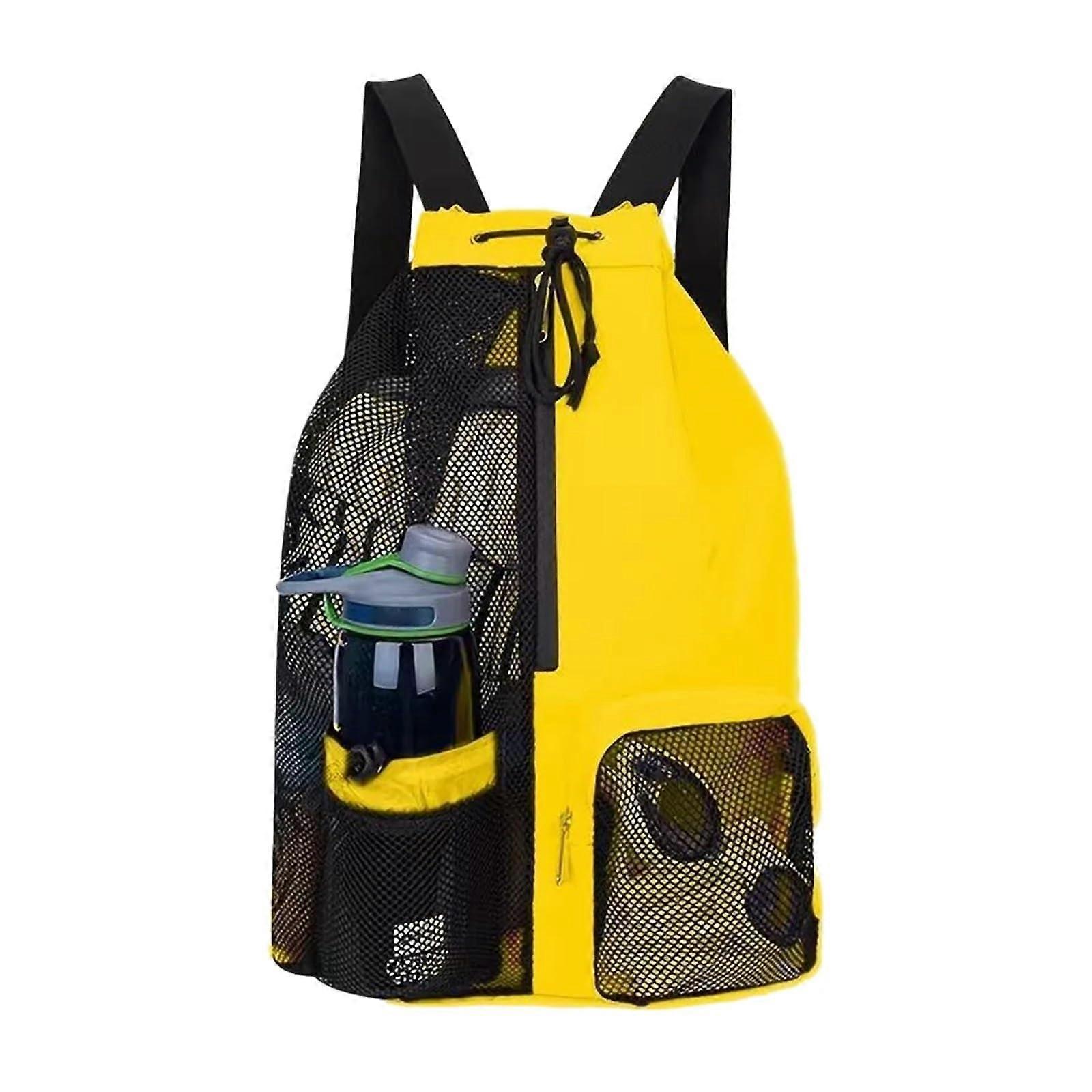 Waterproof Multipurpose Swimming Bag with Mesh Design, Drawstring Closure, Wet Compartment for Beach, Gym, and Diving (Z270)