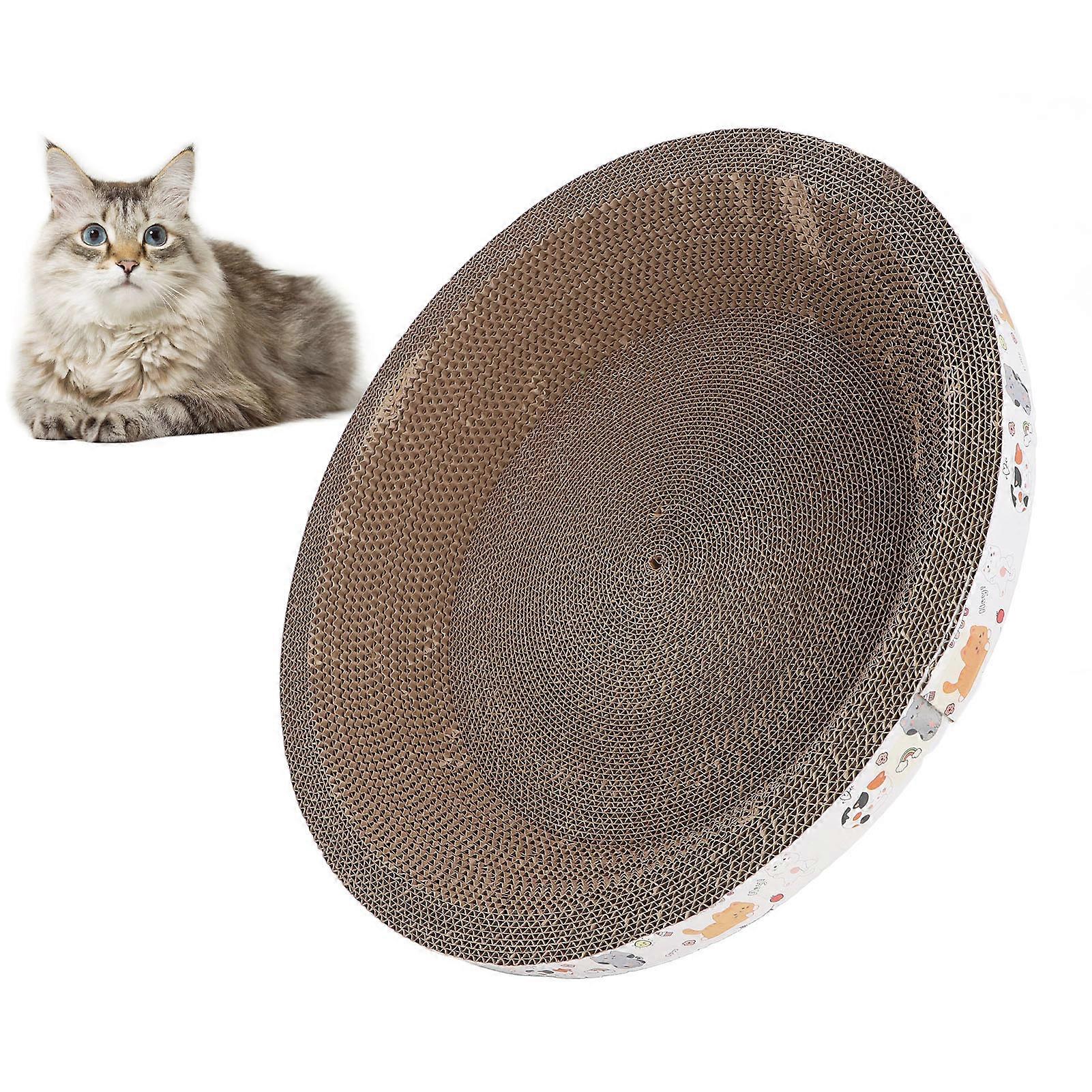 القط خدش الورق المقوى متعدد الأغراض مساحة كبيرة طحن المخالب المموج الورق القط خدش صالة السرير للقطط الداخلية 