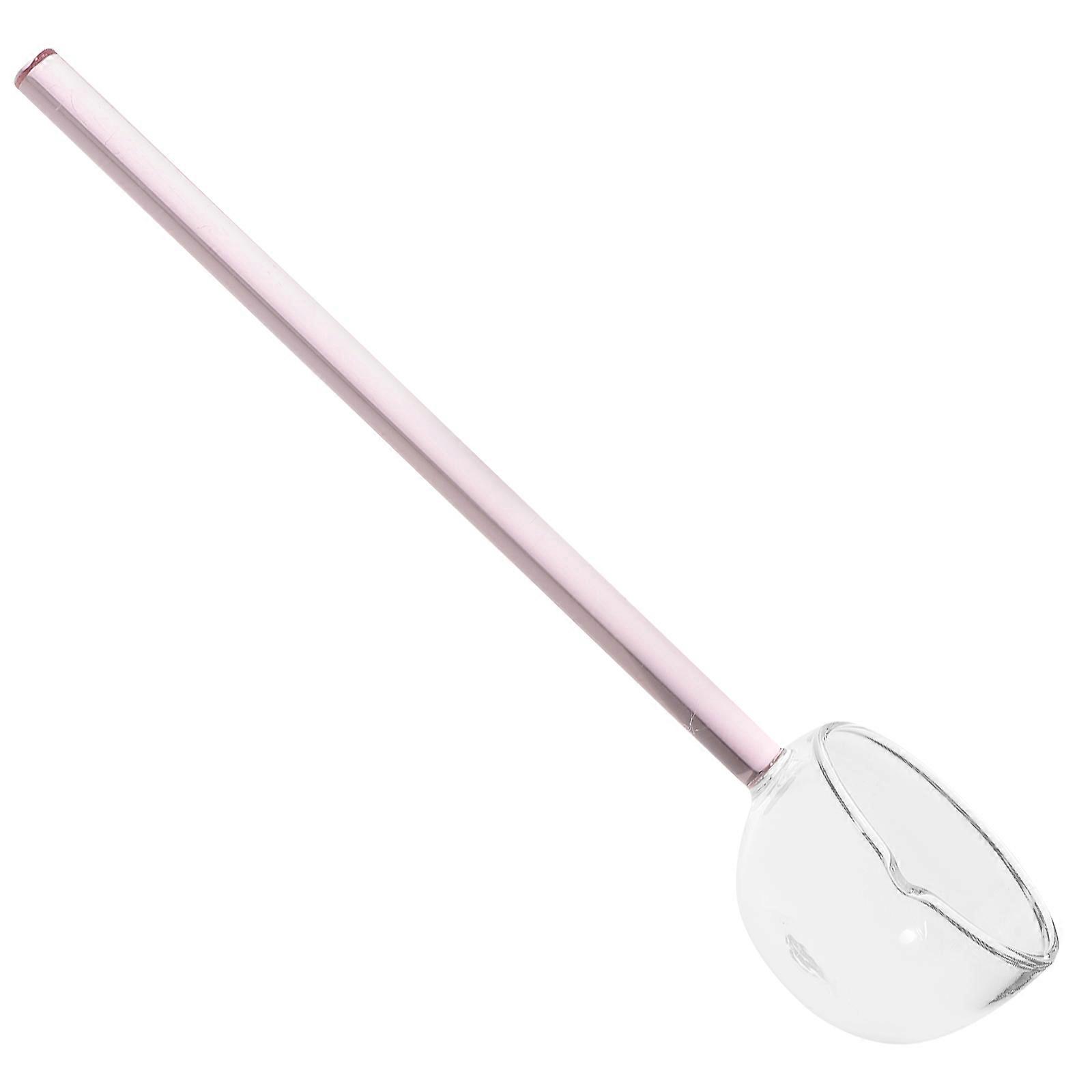 Practical Glass Spoon with Long Handle Suitable for Various Culinary Tasks