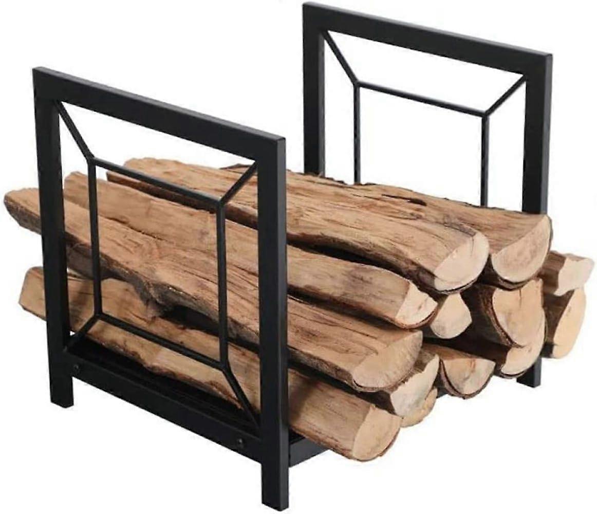 Firewood Holder for Outdoors, Stacking Holder for Fireplace, Metal