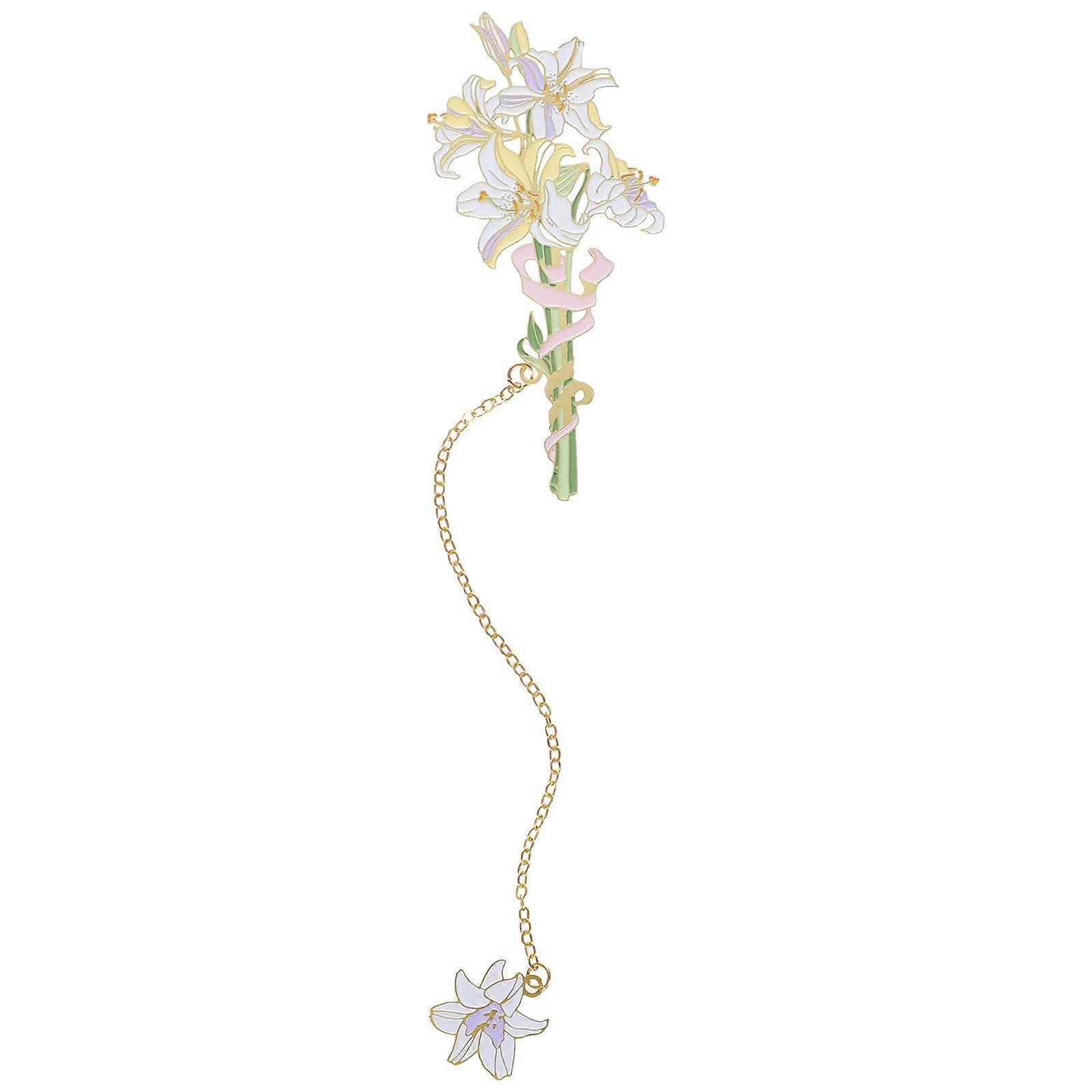 Beautiful Metal Leaf Bookmark Floral Design For Reading Elegant Style 1Pack