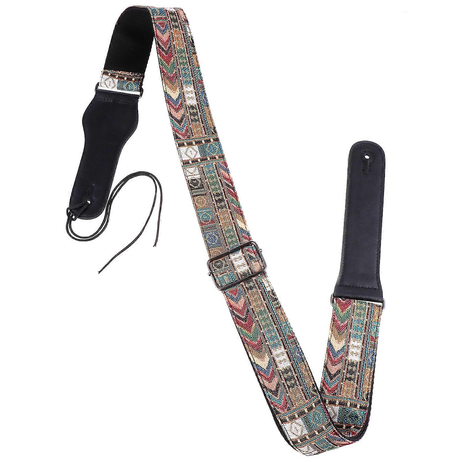 Durable Guitar Strap Shoulder Belt for Electric Acoustic Instruments – Stylish Non Fading Design Music Accessory for Adults