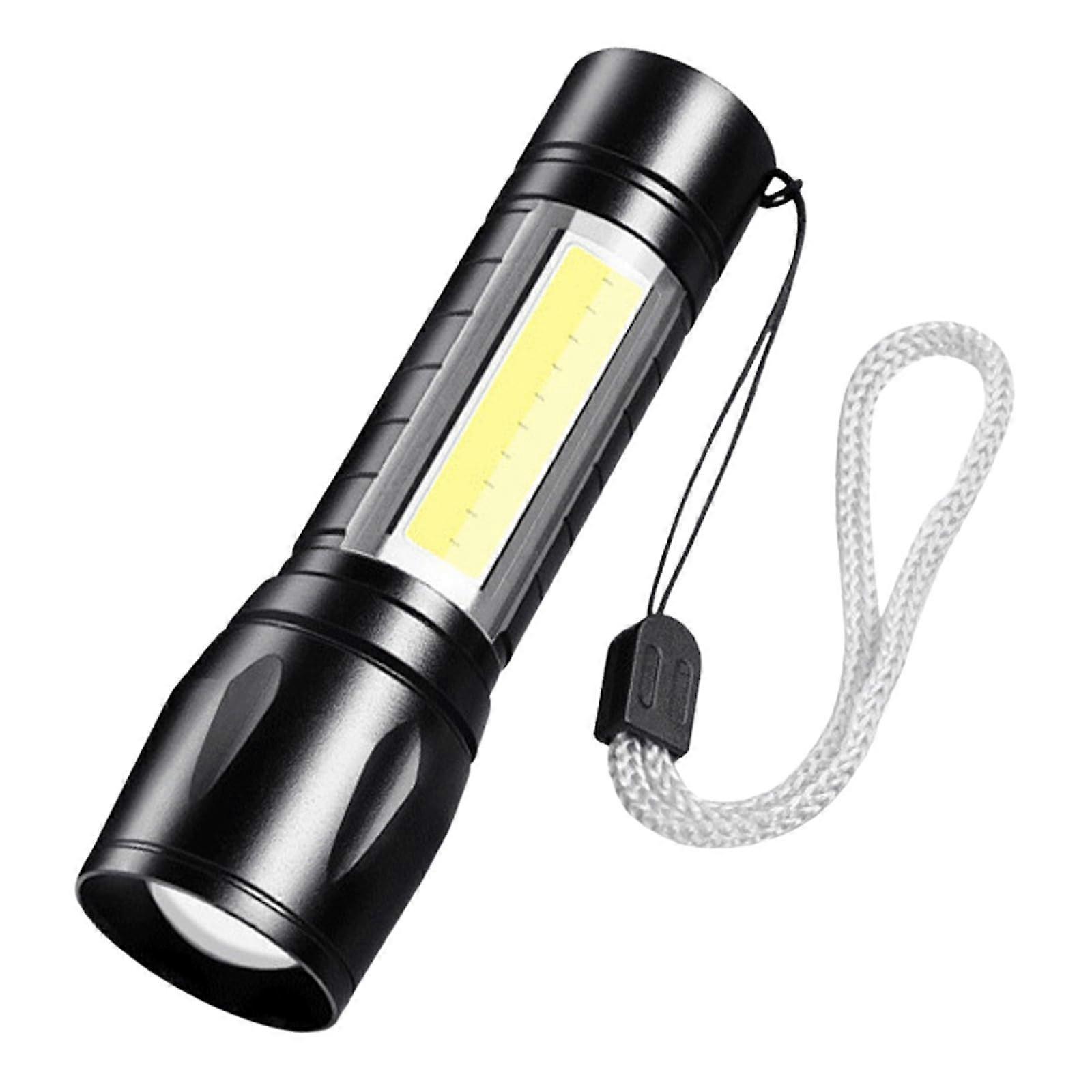 Very Bright Torch LED, USB Rechargeable, 10000 Lumens, 10 x 2.5 cm Size, Ideal for Outdoor Use, Waterproof Design