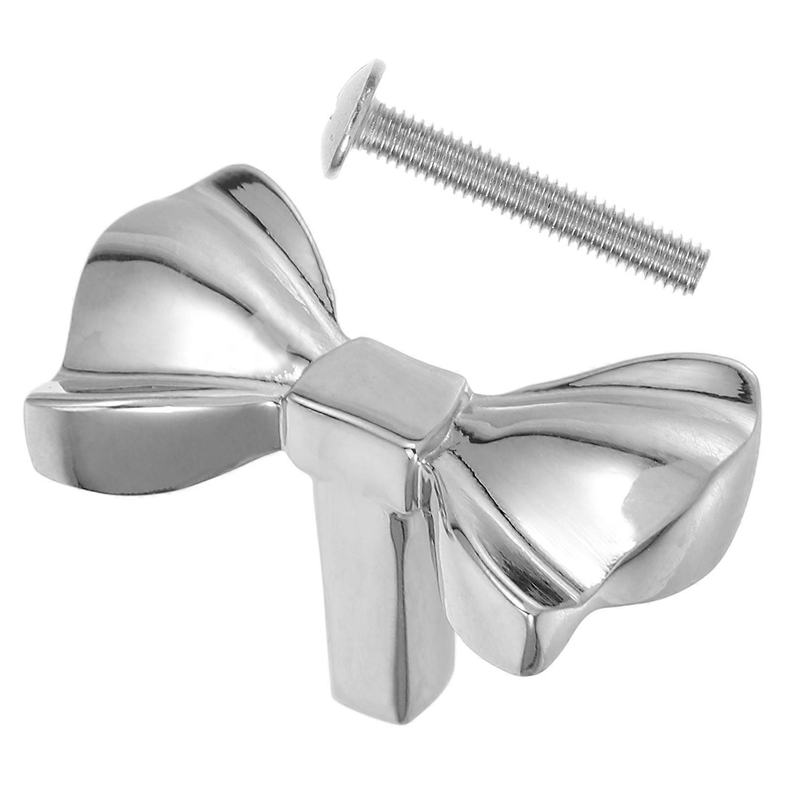 خمر مقابض الباب مقابض مجلس الوزراء مقبض درج زخرفي سحب القوس شكل مقابض لخزانة الملابس الفضة الأثاث غرفة الأجهزة ترقية 1 مجموعة