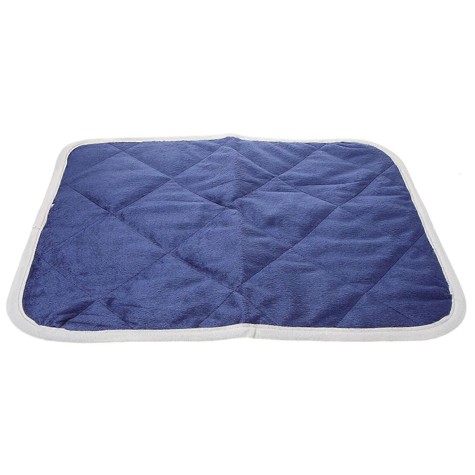 Pet Warm Mat Self Warming Rectangular Indoor Use Navy 50.00X40.00X0.50cm Heat Retention 1Pack