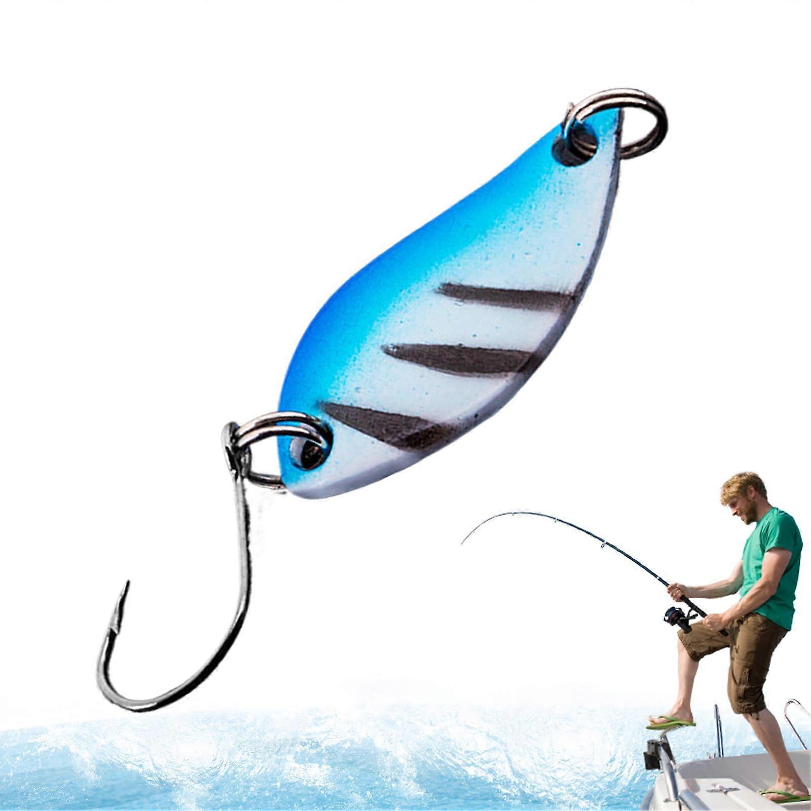 Pike Lure, Artificial Bait For Trout, Steel Color Angling Lure, Durable Steel Body, Improves Hookups For Pike And Trout