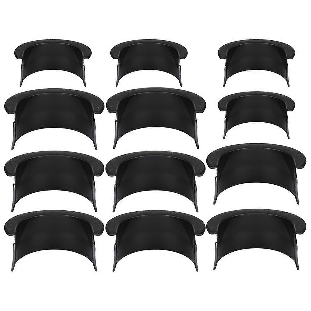 Billiard Pocket Insert Pool Table Accessory Noise Reduction Black 12Pcs