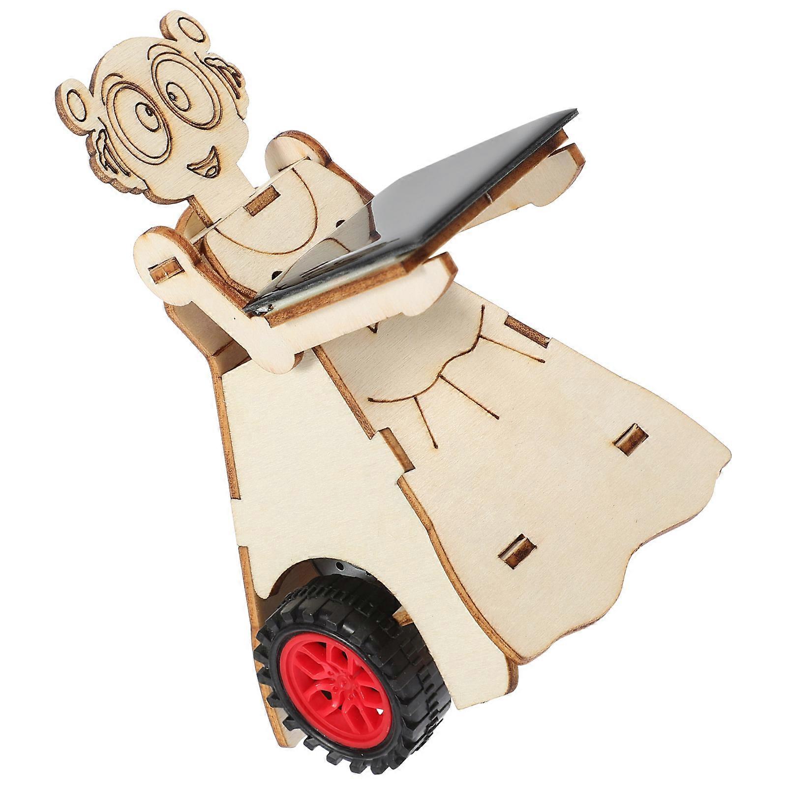 Toy Building Sets Intellectual Science Experiment Food Robot Golden 14.00X10.00X7.50CM Solar Energy Learning 1 Set