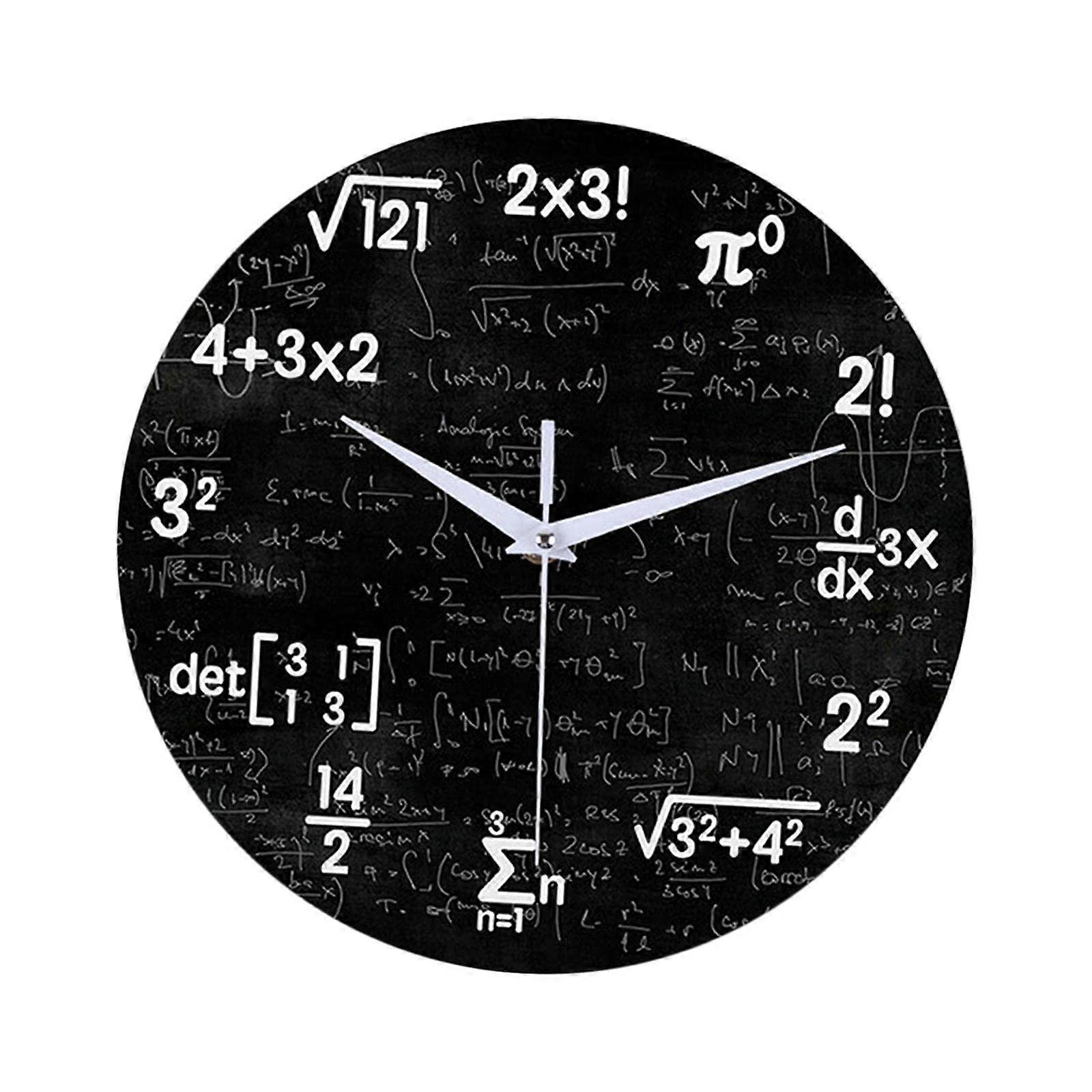 Silent Wall Clock, Modern Round Quartz Clock, Easy to Read Design, Ticking-Free for Living Room, Kitchen, Office, Style A