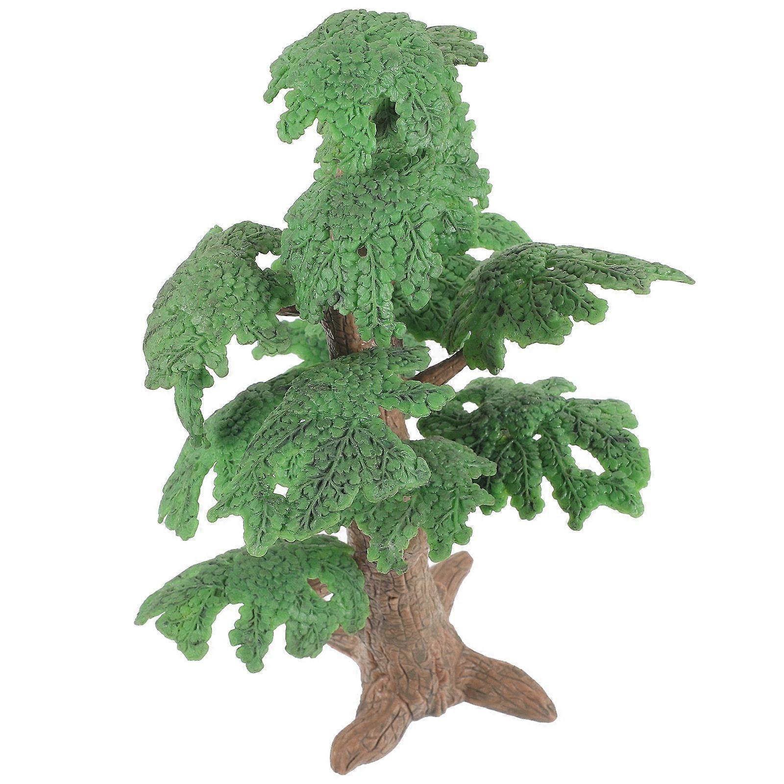 1PC Simulated Landscape Tree Model Mini Pine Tree Cypress Model Funny Kids Tree Toy Tree Decor Vivid Fake Tree Model for Home Office Decor Size L