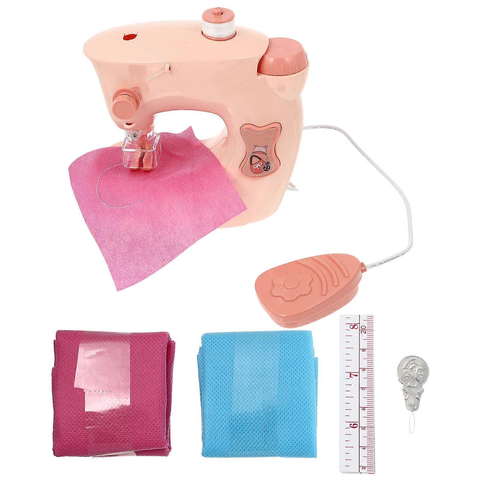 Beginner Sewing Machine Toy For Kids Educational Creativity Development Pink 15.5X15X8CM 1Set