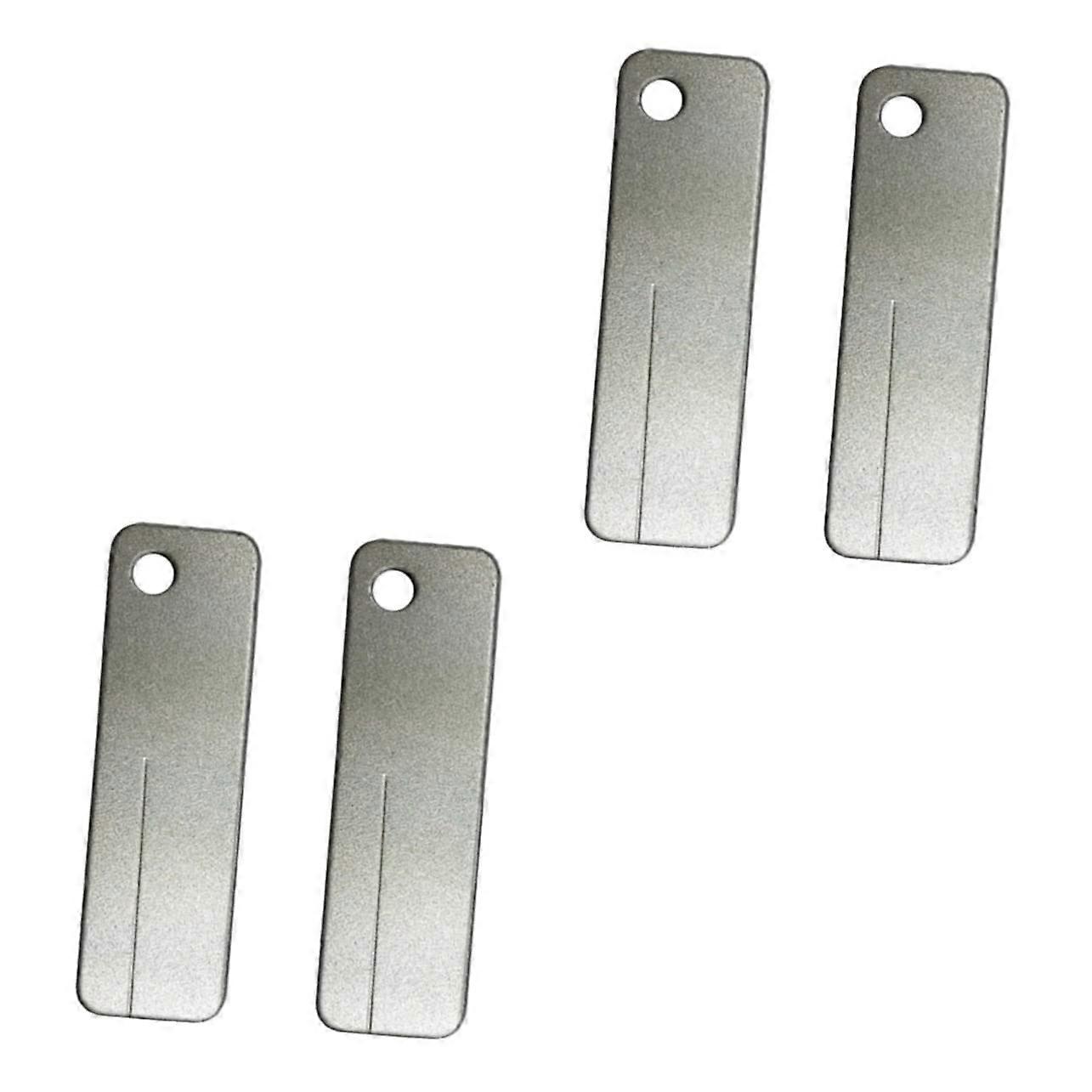 Whetstone Knife Sharpener Set 2 Pieces Portable Rectangular Diamond Sharpening Stones Silver 200 Grit for Home Use
