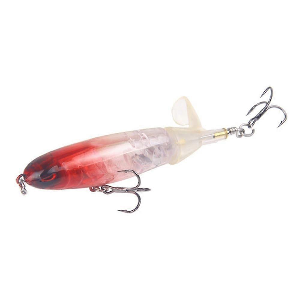 Topwater Fishing Lure 10cm/14cm Hard Soft Plopper Tail Rotating Tail Model 13D