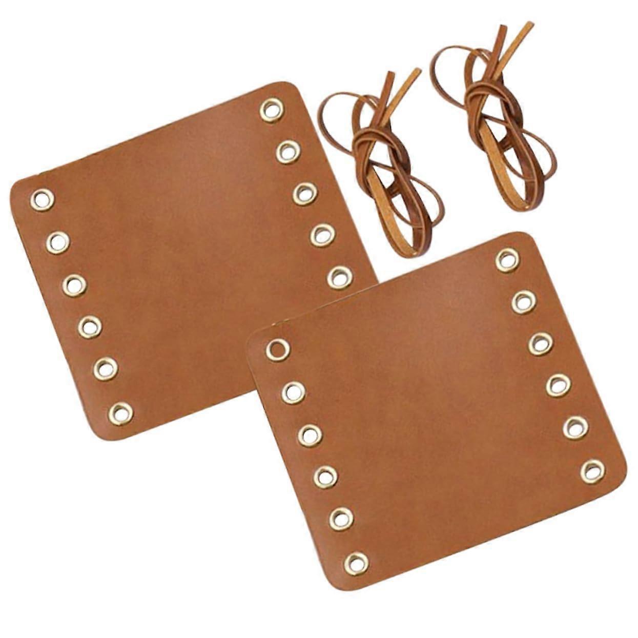 Bicycle Handlebar Grips NonSlip Universal Cover Leather Light Brown