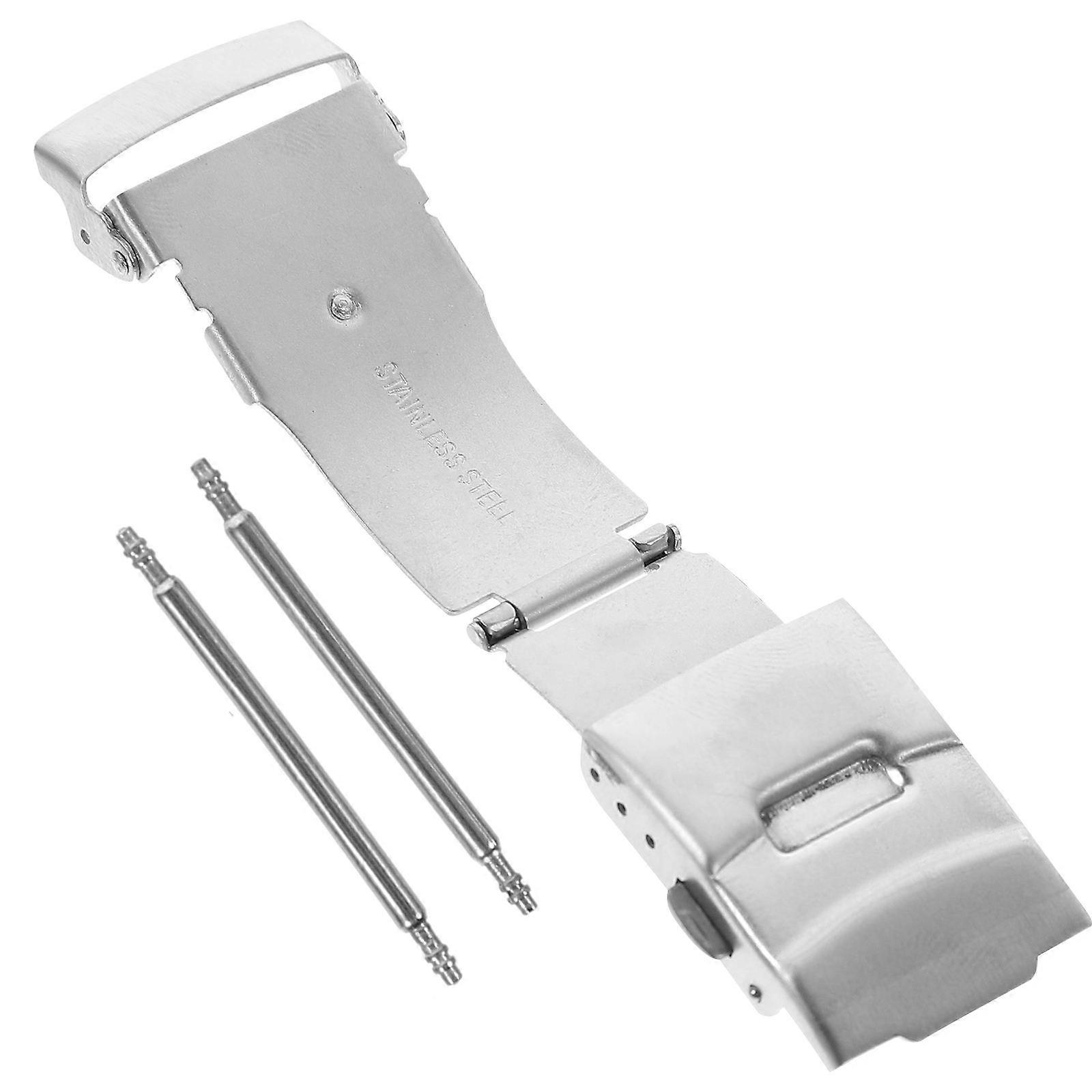 Stainless Steel Watch Buckle Replacement Simple Structure Connection For Watch Straps 1 Set