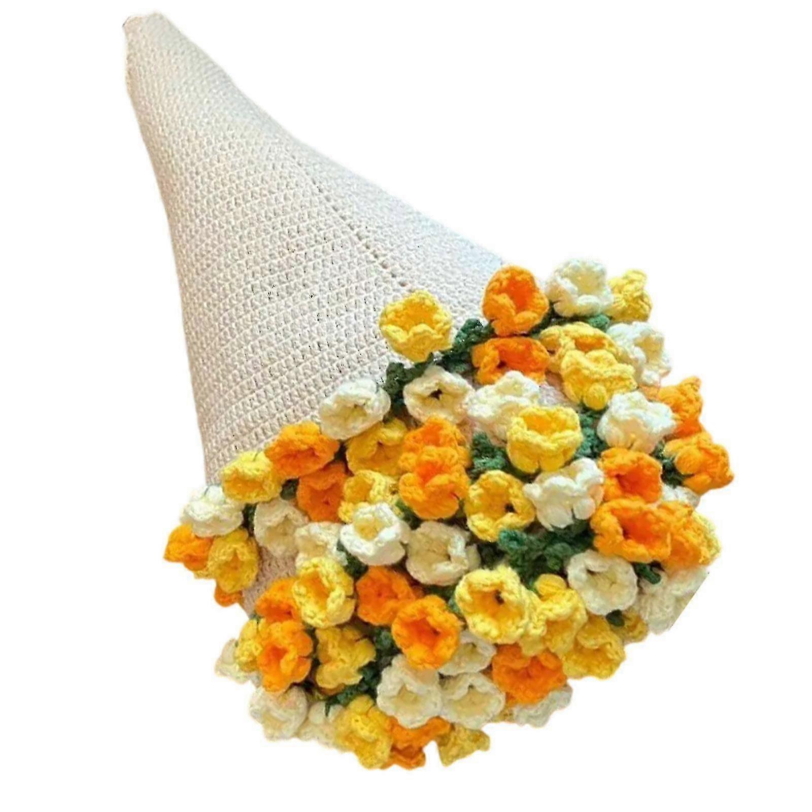 Bouquet Blanket Crochet Kit Multifunctional DIY Craft Knitting Set for Enthusiasts