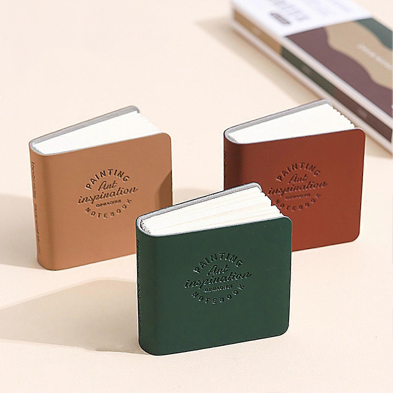 Small Art Sketchbooks, 3 Pack, Mini Watercolor Sketchbook, Portable Travel Pocket Sketchbook, Hard Cover, Miniature Journal, Notebook for School, Work
