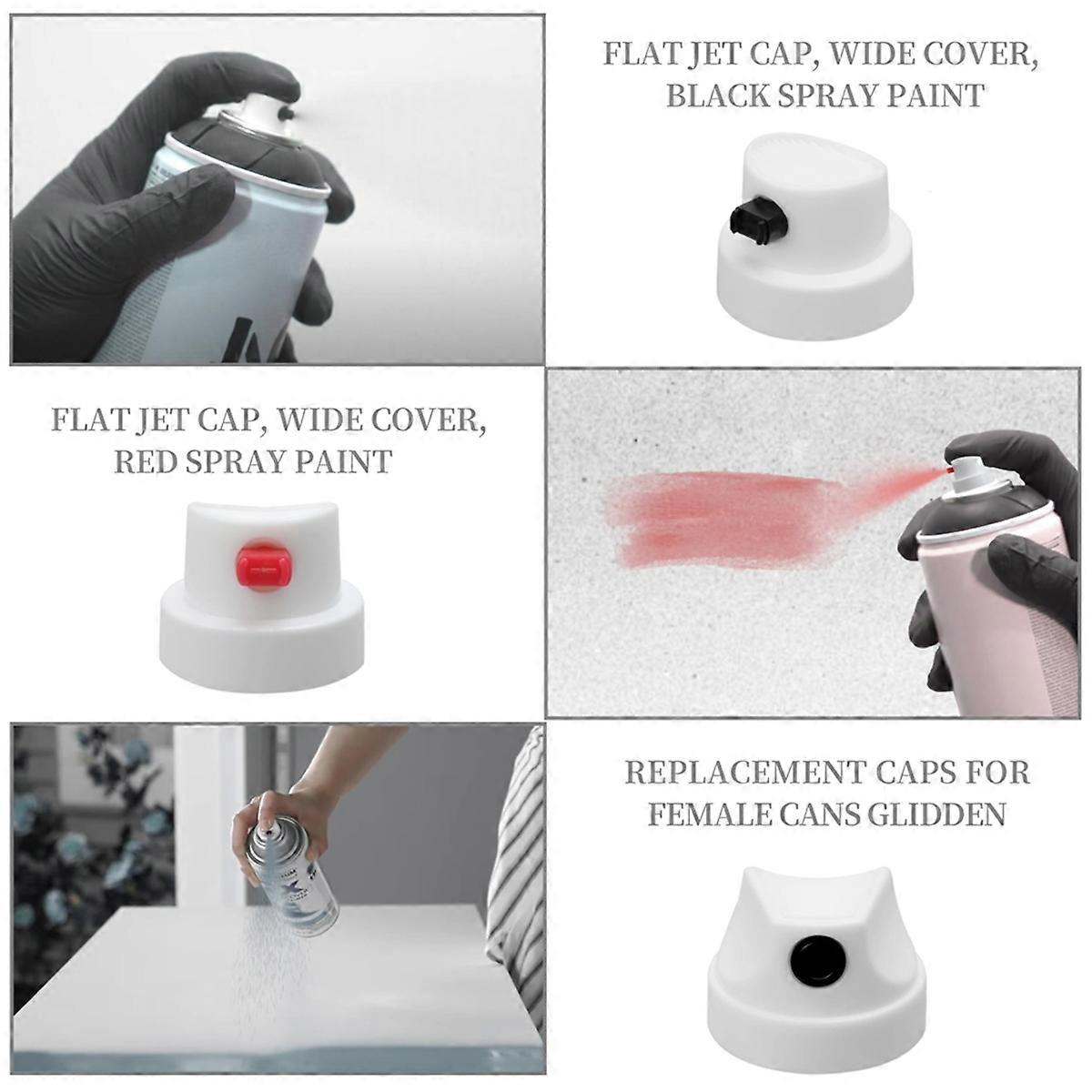 Paint Nozzle Caps Set, 26 Universal Replacement Tips, Master Cap Collection Universal SprayCan Nozz