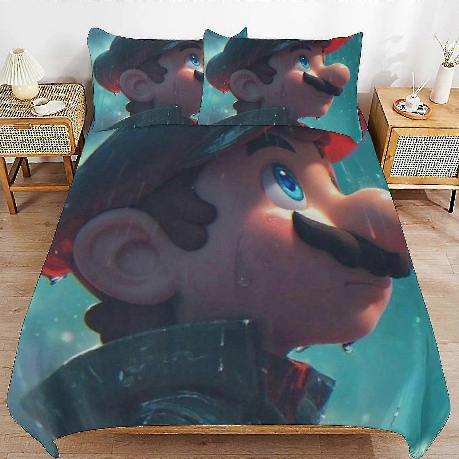 Conjunto de cama JP137 3-Piece Comforter, Soft Microfiber Duvet Cover Set com fecho de zíper para determinada marca TH137