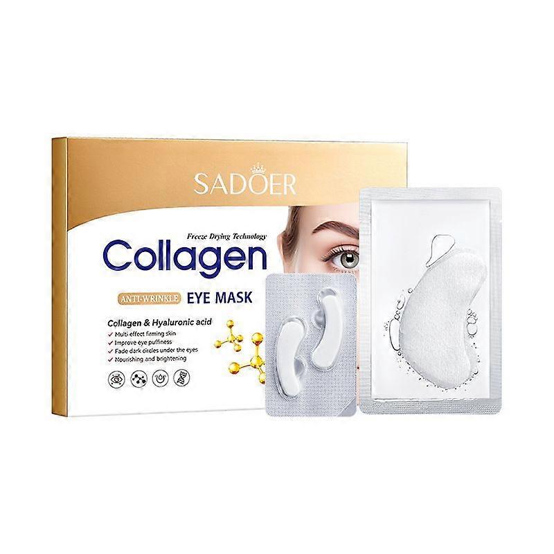 Collagen Eye Masks, Hyaluronic Acid Anti-Wrinkle Firming Eye Patches with Improve Puffiness, Fade Dark Circles the Eyes, Brightening Skin Tone, Korean