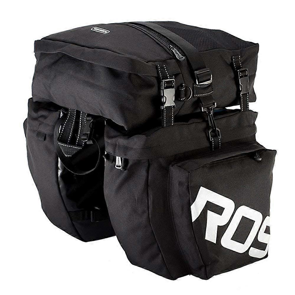 Bicycle Bag Waterproof 3 in 1 Multifunctional Pannier Rack Messenger Bag for Rear Seat, Durable, Adjustable Straps