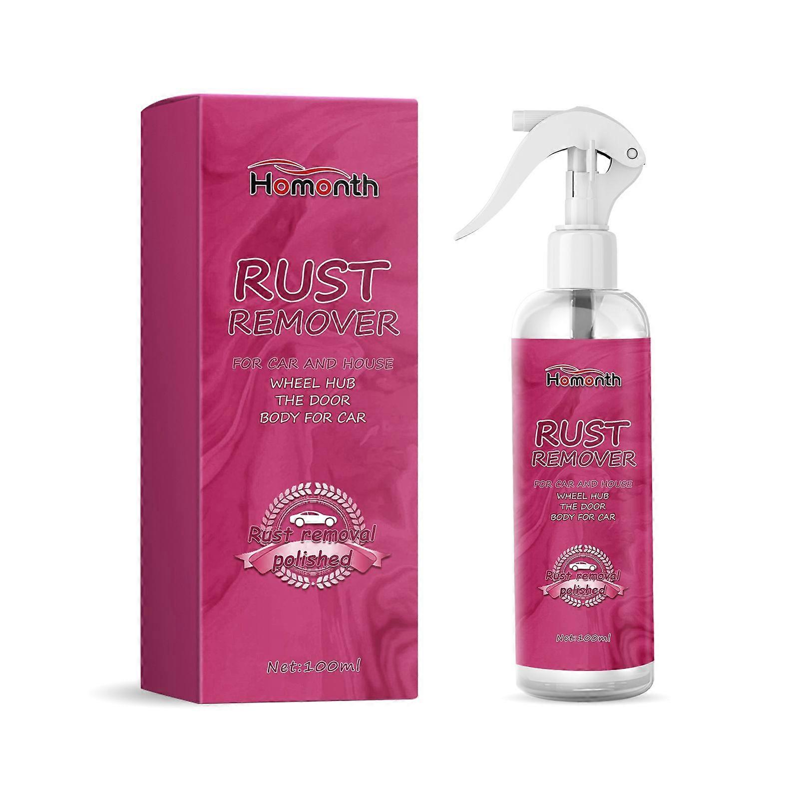 Multi-Function Rust Remover for Auto Wheel Hub & Handlebar - 100ml Deionized Water & Lemon Extract Formula