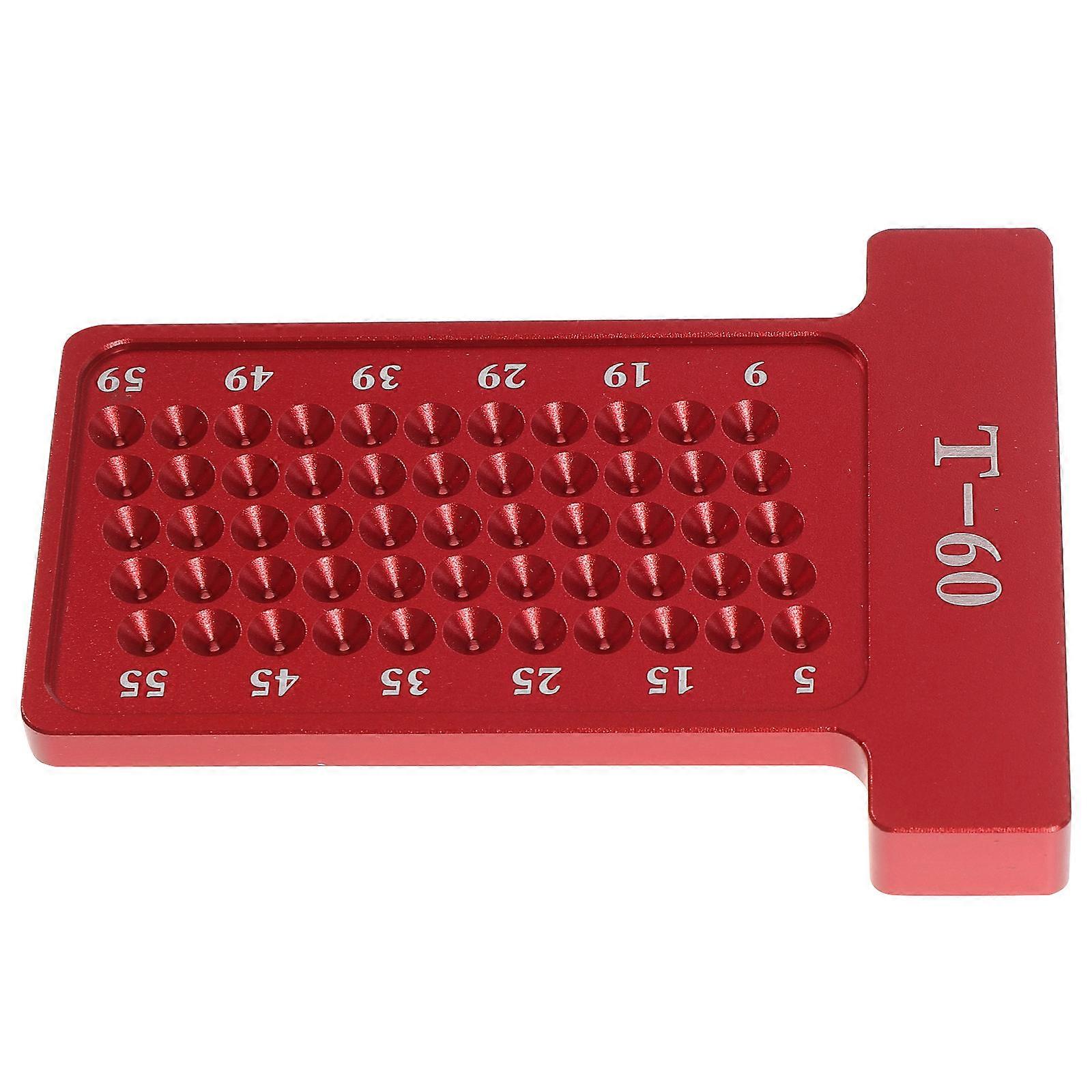 Woodworking Tool for Accurate Hole Positioning (Red)