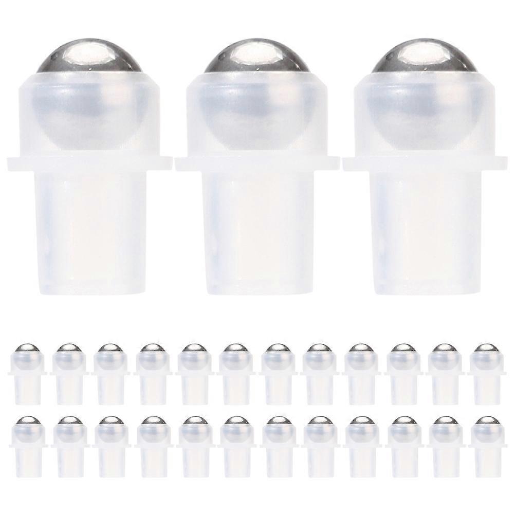 30pcs Transparent Roller Ball Bottles for Essential Oils & Perfumes, Durable PE Plastic Holders with Tooth Rollers for Smooth Application, Versatile