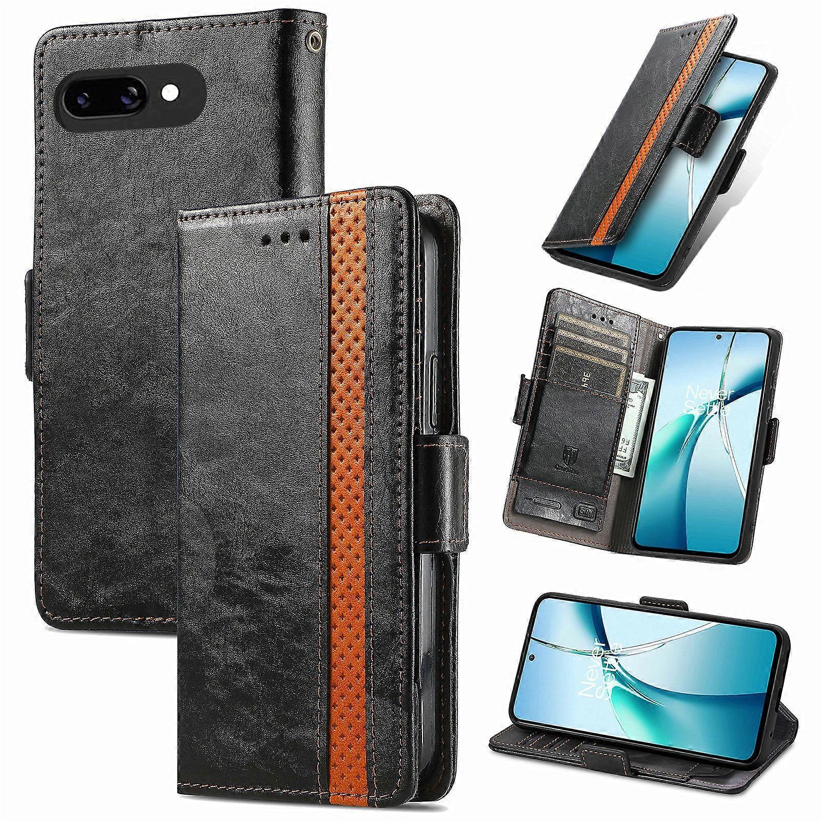 Compatible With Google Pixel 9A Wallet Case, PU Leather Flip Case with Card Holders RFID Blocking Kickstand Phone Cover