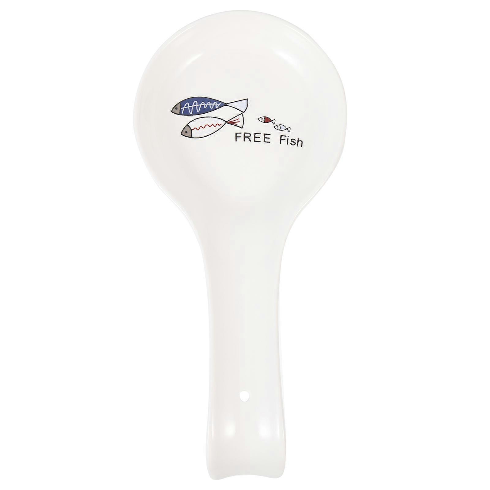 Unique Spoon Rest Ceramic Ladle Holder Elegant Style For Banquet 1Set