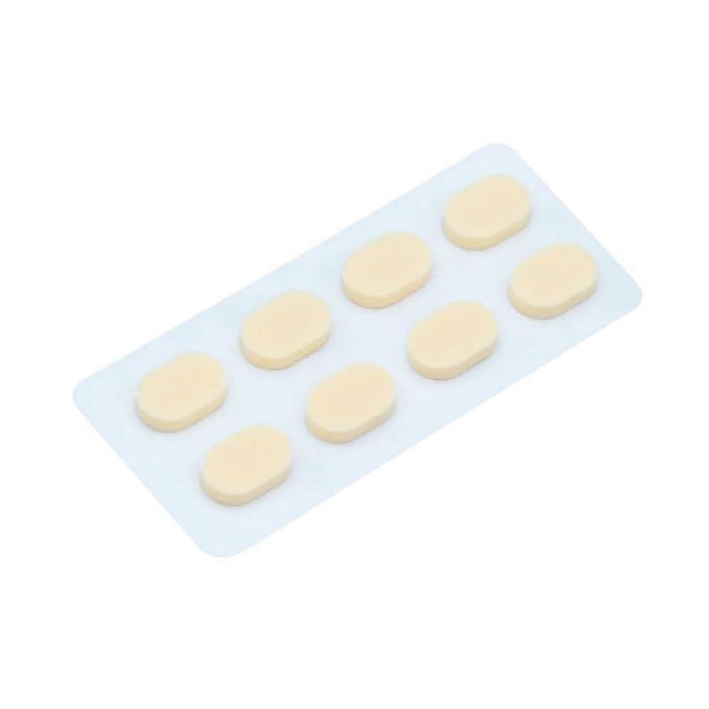 Selfadhesive nose pads made of soft foam/silicone, EVA nose cushions, nonslip, oval, 1 mm, khaki.