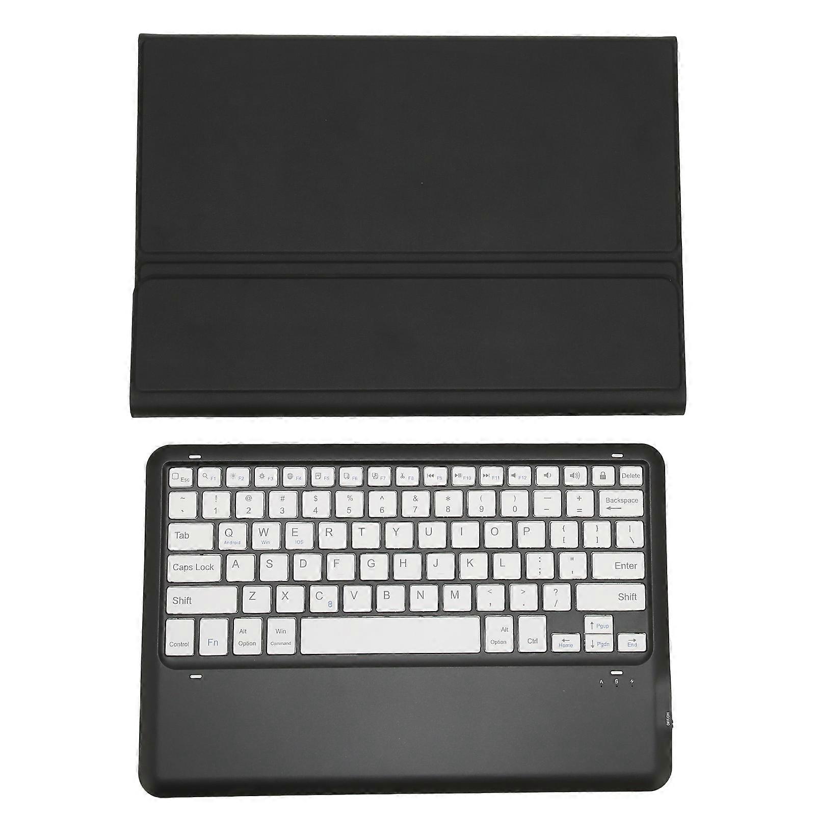 12.4in Keyboard 3 Adjustment Stand Detachable Black Case with Wireless Keyboard for S8 S7 FE S7 Plus