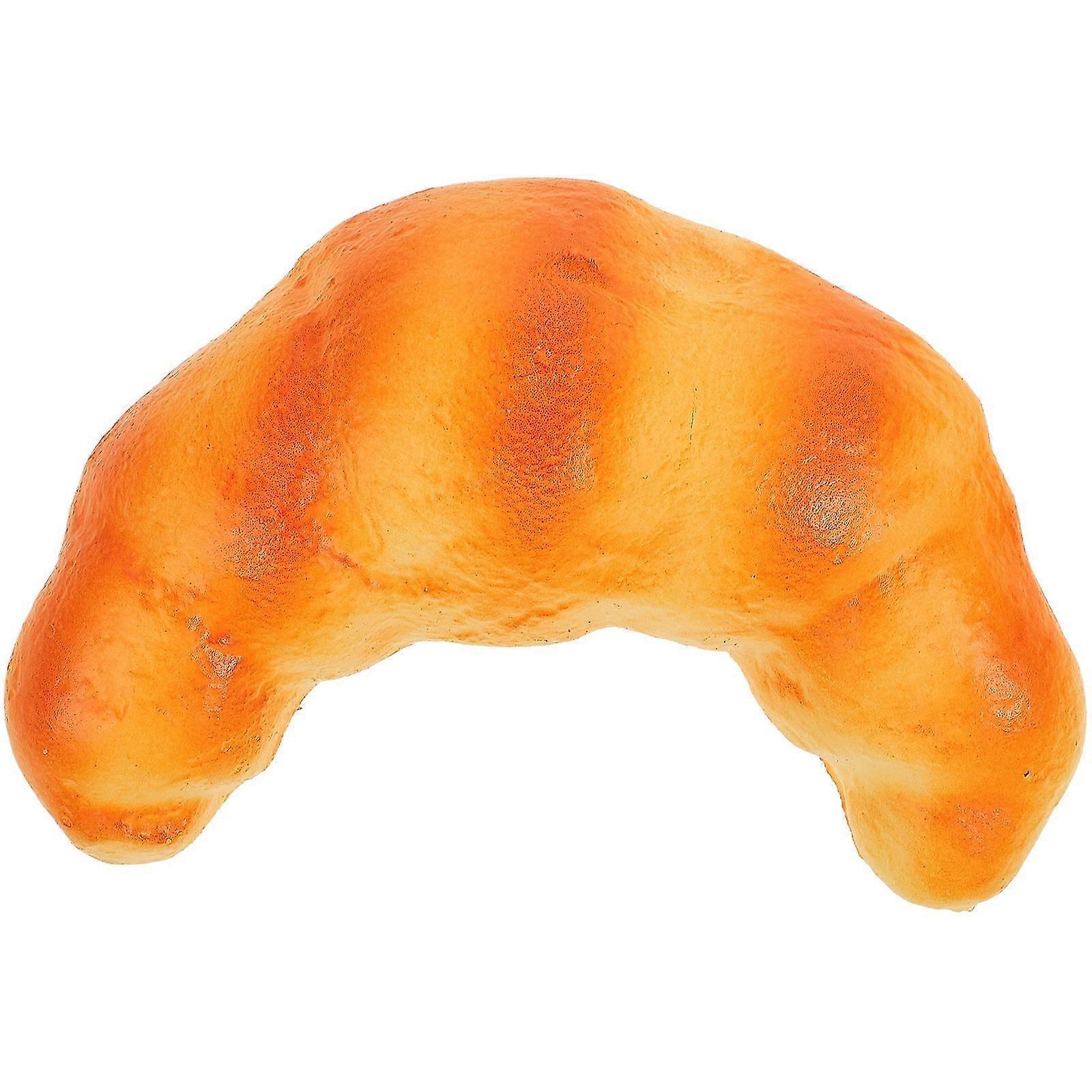 Fake Bread Artificial Bread Simulation Food Model Decoration Kitchen Prop (Croissant)