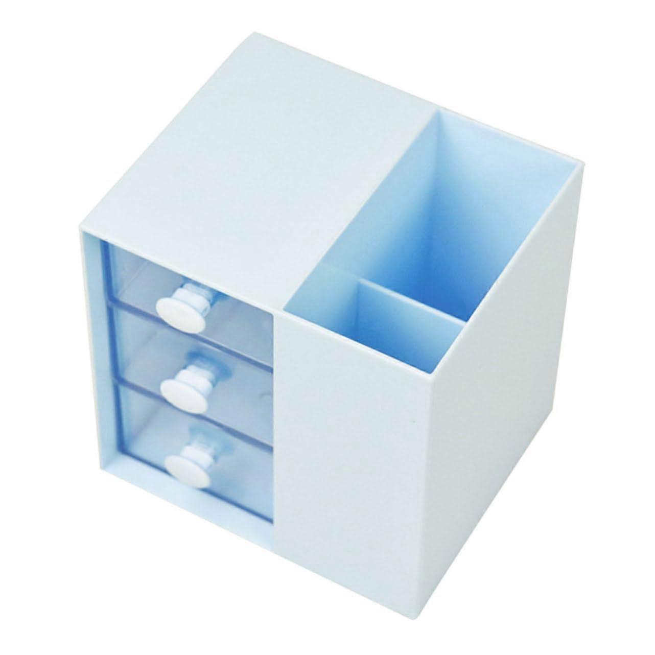 Multifunctional office storage box, large practical pen container for desk, for office supplies and school utensils.