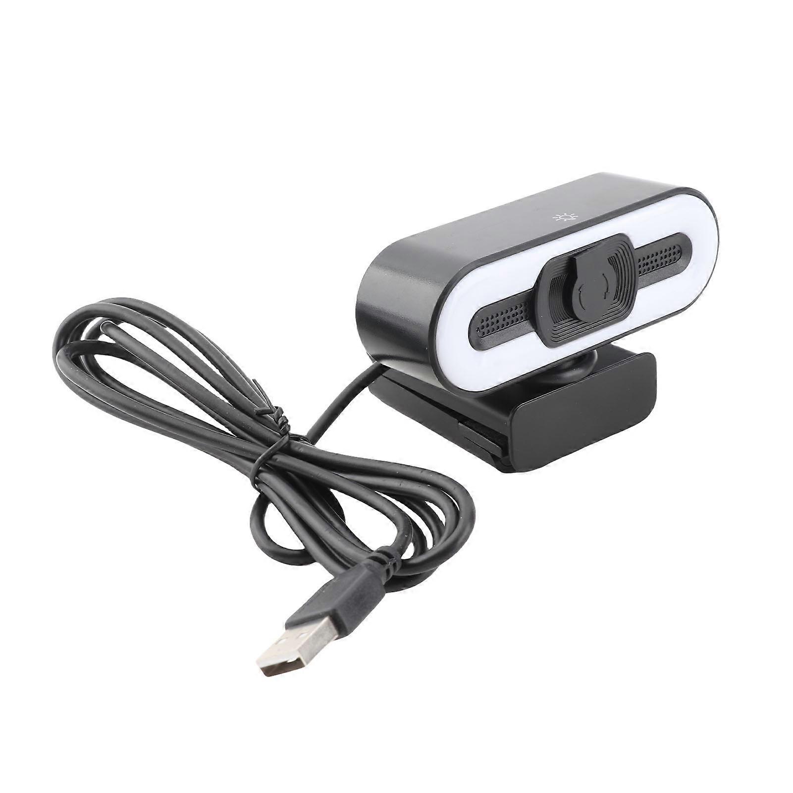 4K HD Webcam Plug and Play USB Computer Camera with Lens Cover for Video Recording Calling Conference