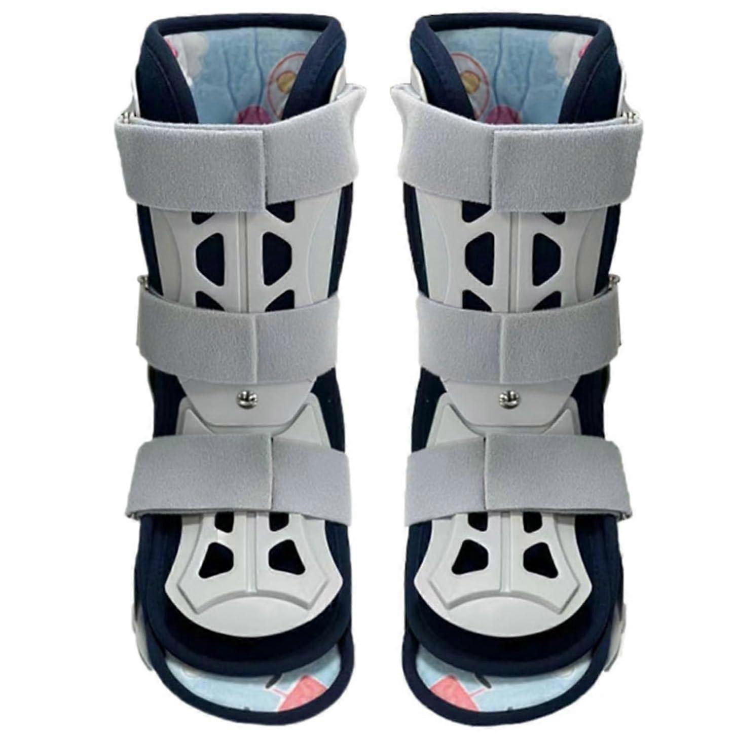 Children's AFO Ankle Foot Orthosis, Pediatric Drop Foot Support, Night Running Splint for Ankle Sprain, Broken Toes, 1 Pair, Size M.