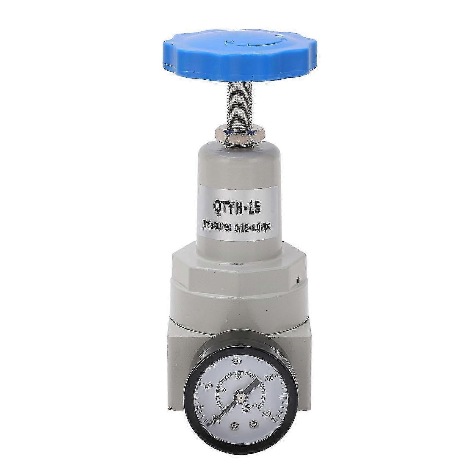 Air Pressure Regulator Auto Relief Valve with Gauge 0.15-4.0MPa - Precision Control for QTYH-15 Systems