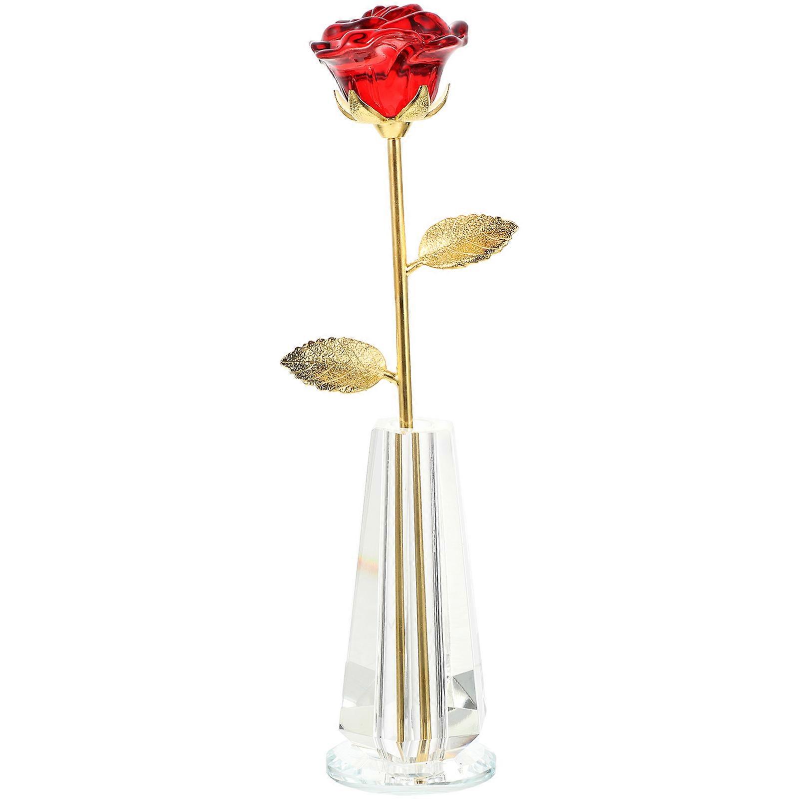 Élégant cristal fleur parure femmes Multi rond forme Saint-Valentin 1Set
