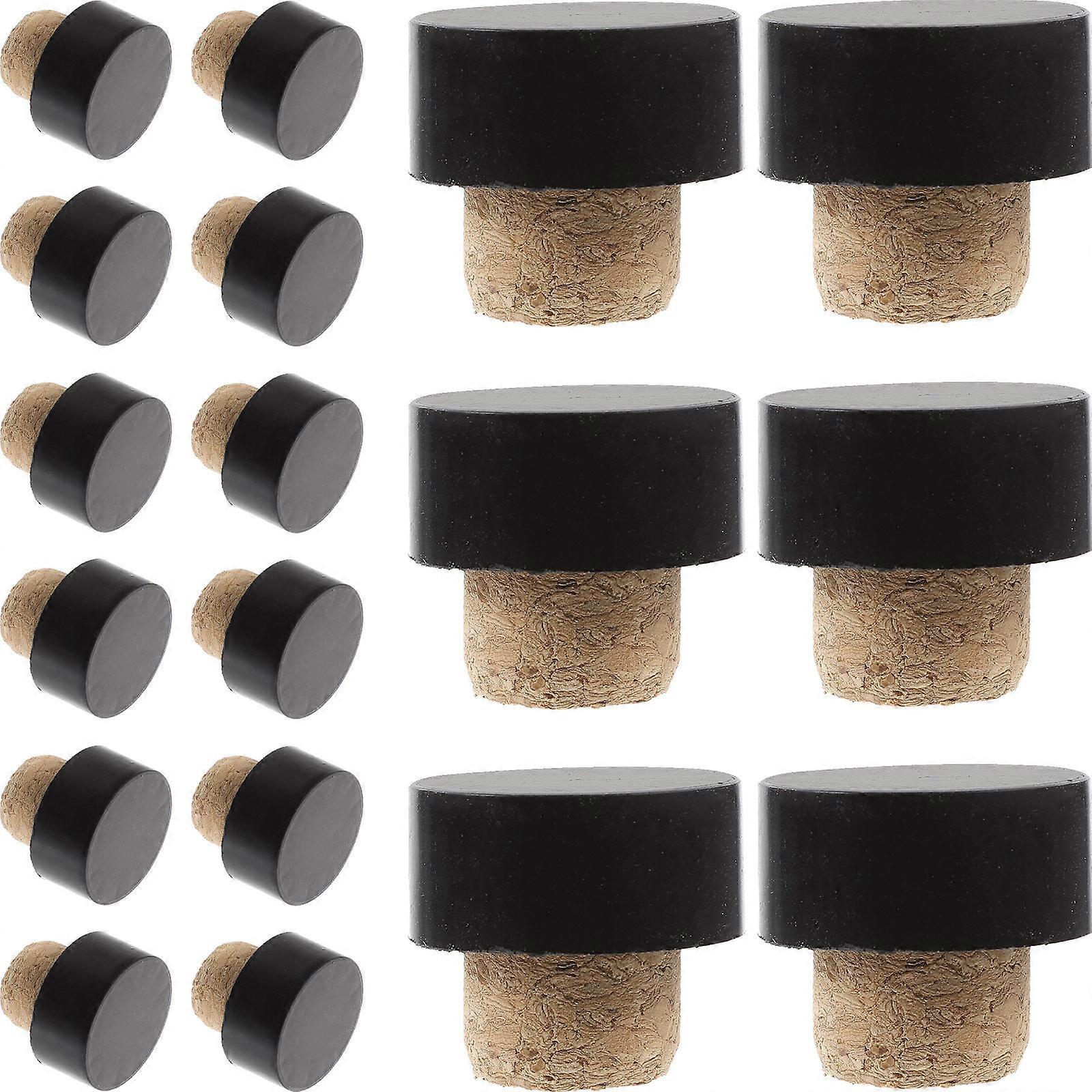 25pcs Shaped Stoppers Reusable Bulk Sealing Opened Bottles Flexible for Home Party Use
