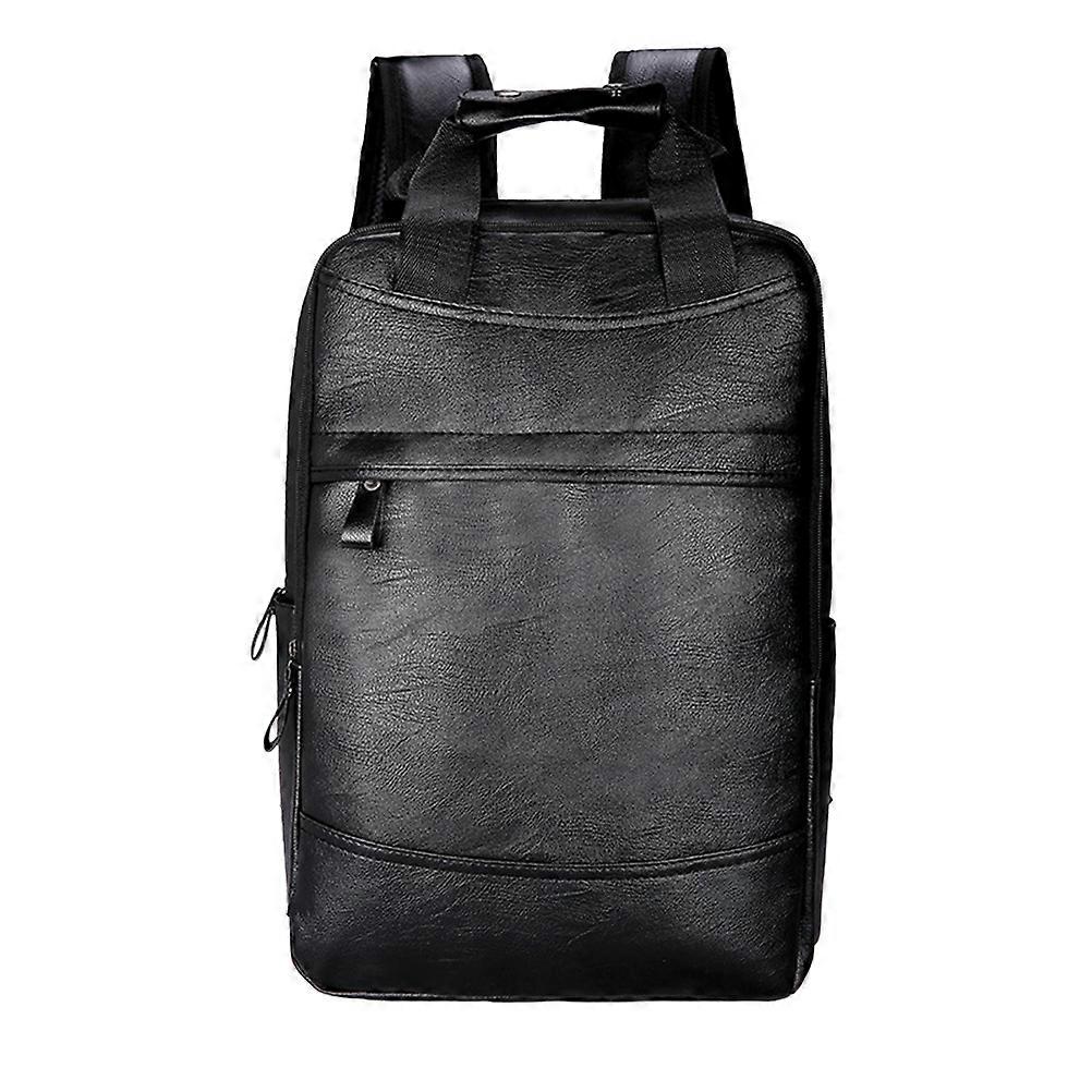 Backpacks for Student Square Laptop Satchel Practical Design Black 43x27x10cm Large Capacity 1Pcs