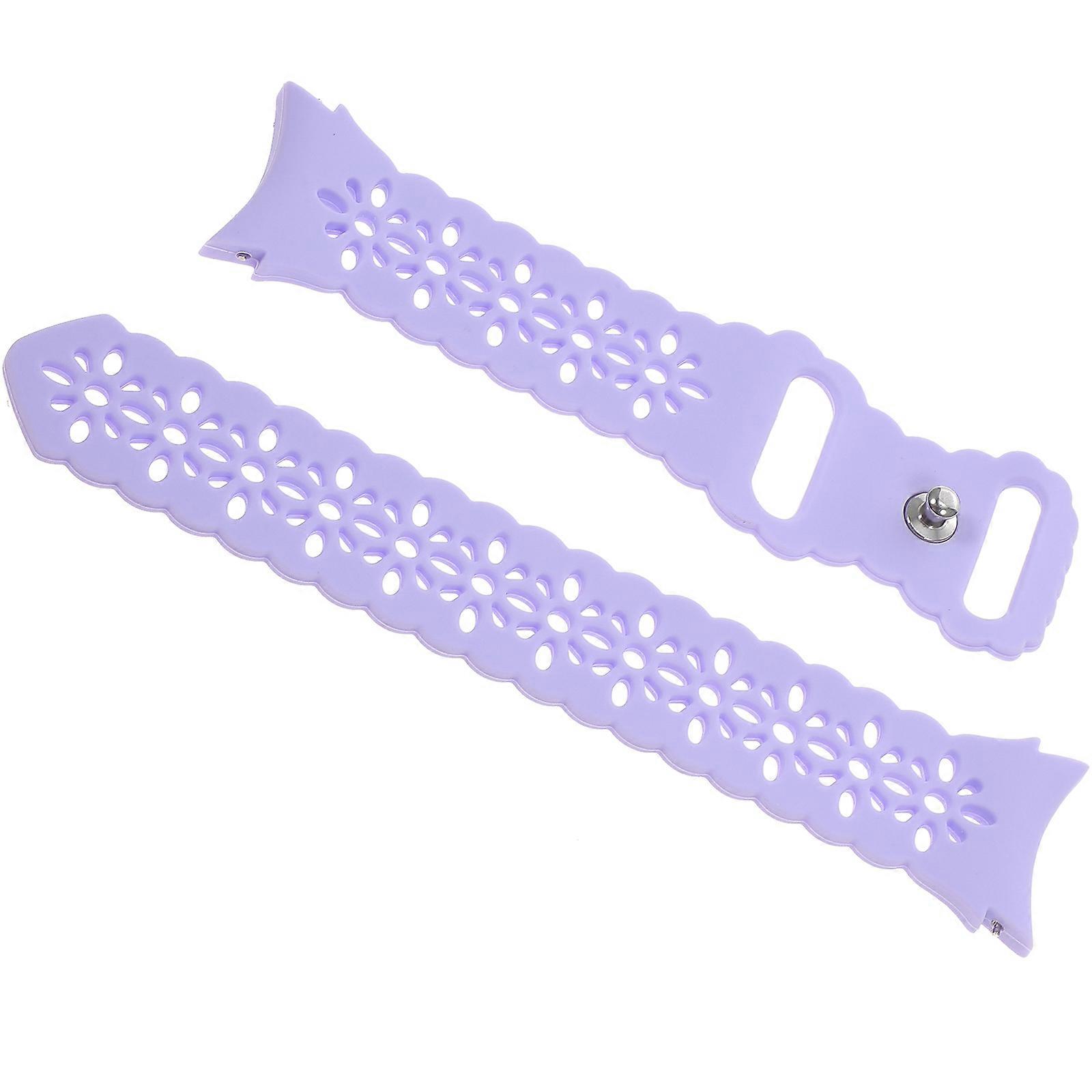 Elegant Watch Band Replaceable Strap Business Occasions Travel Suitable Purple 1Set