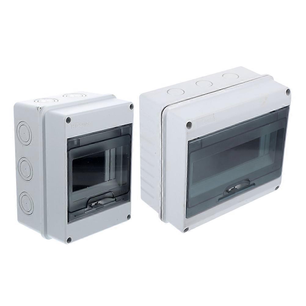 2pcs Distribution Protection Box Circuit Breaker Electrical Enclosure Moulded Case Electricity Distribution Boxes ABS White