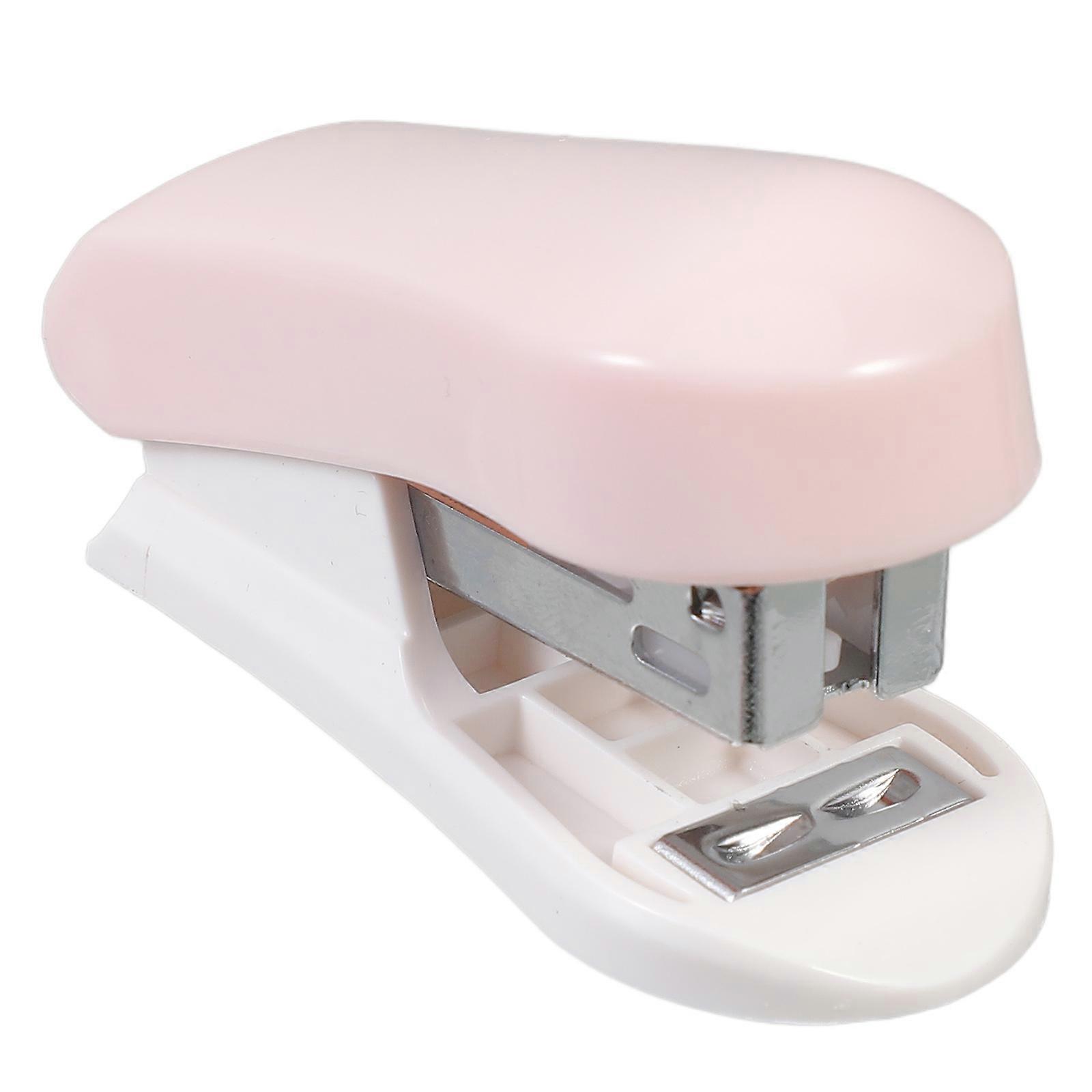 Cute Stapler Decorative Handheld Stapler School Supplies Pink 6.00X4.00X3.00CM Quick Stapling 1Pcs