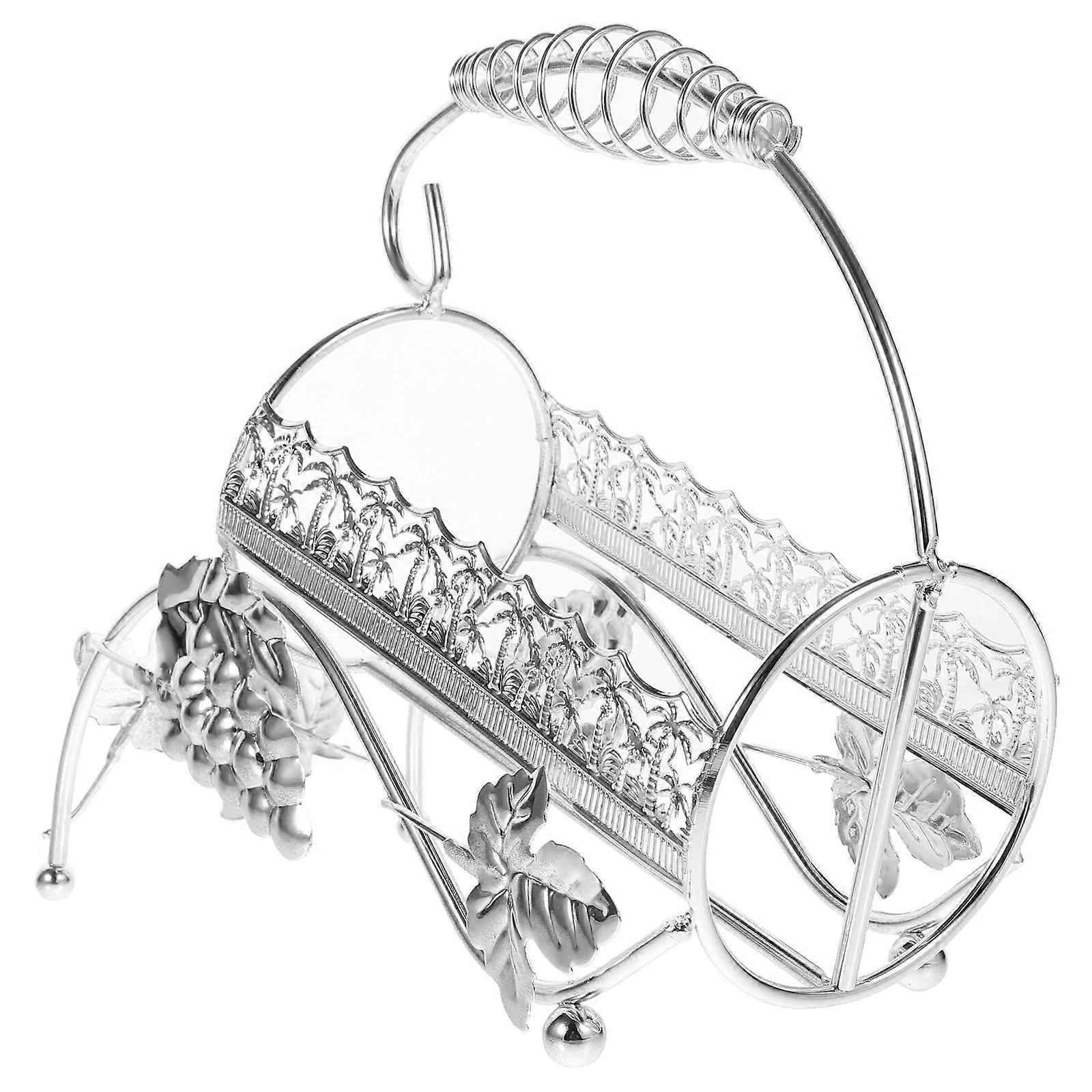 Metal Holder Rack for Display – Sturdy Iron Construction with Smooth Edges for Home Use