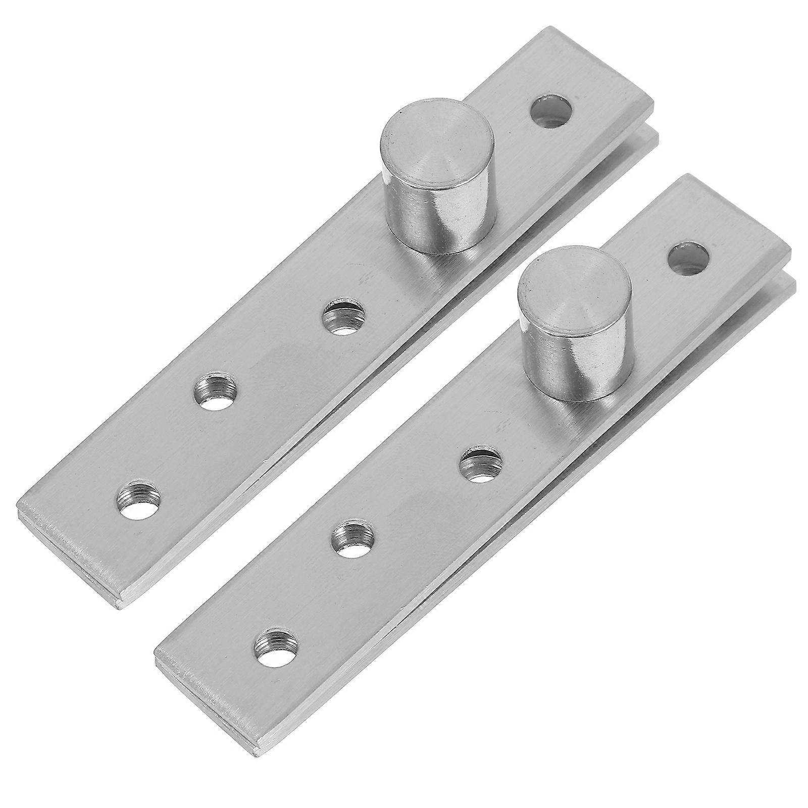 Stainless Steel Hidden Door Hinge with 360 Degree Rotation for Furniture Silver 95MM Length 3mmm Width